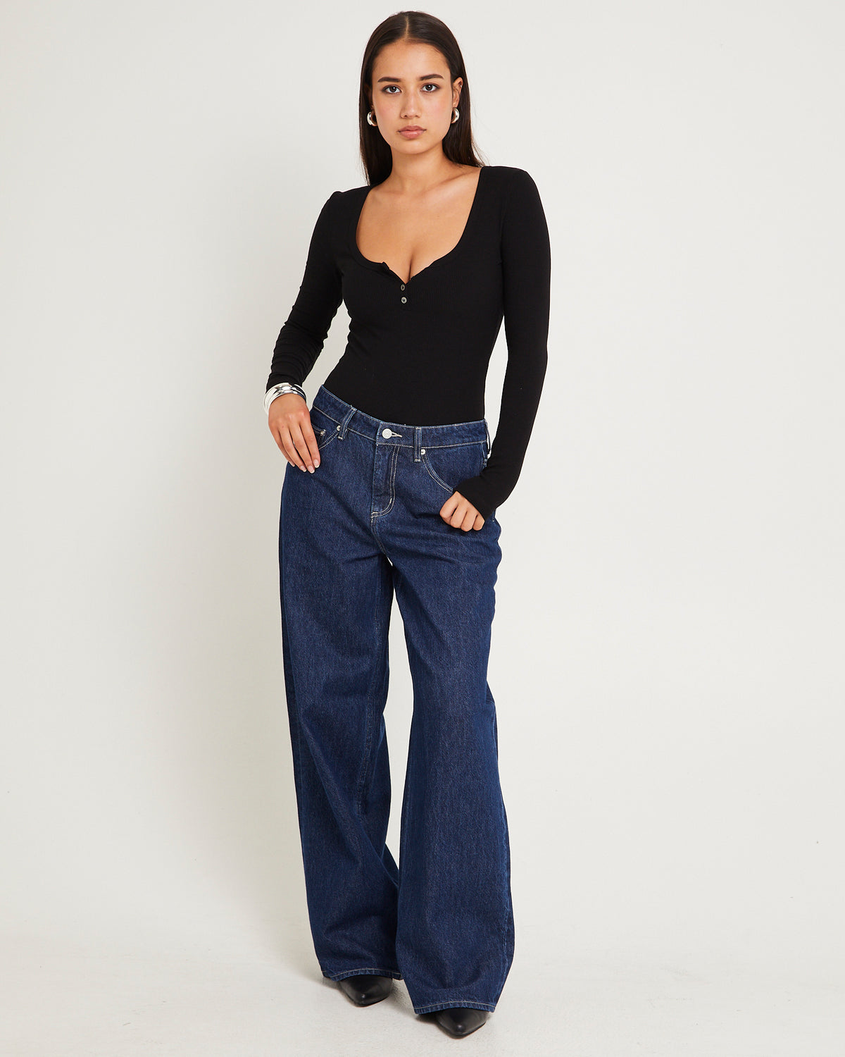 Low Slouch Relaxed Denim Jeans Indigo Exchange INDIGO EXCHANGE