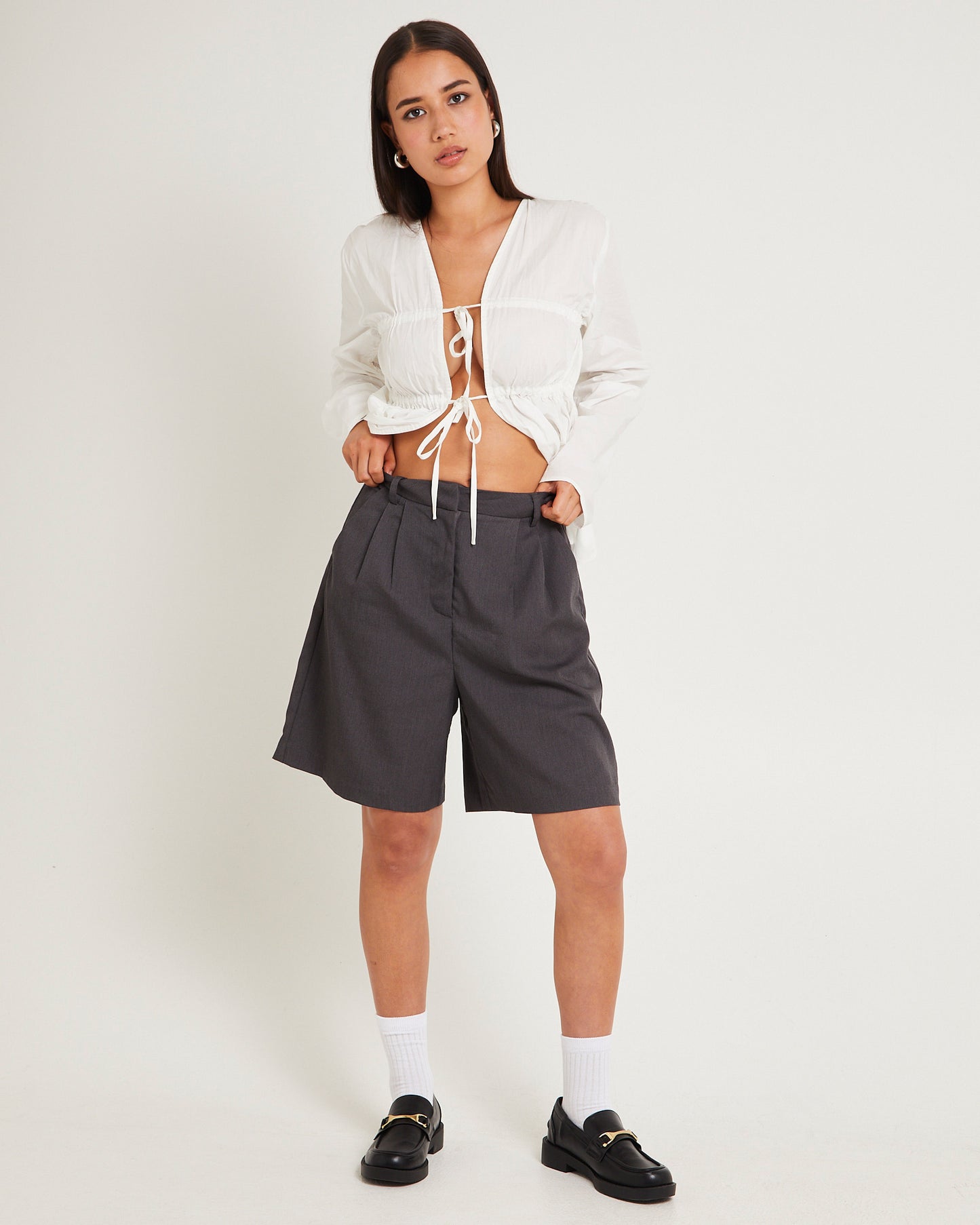 Tailored Long Line Shorts