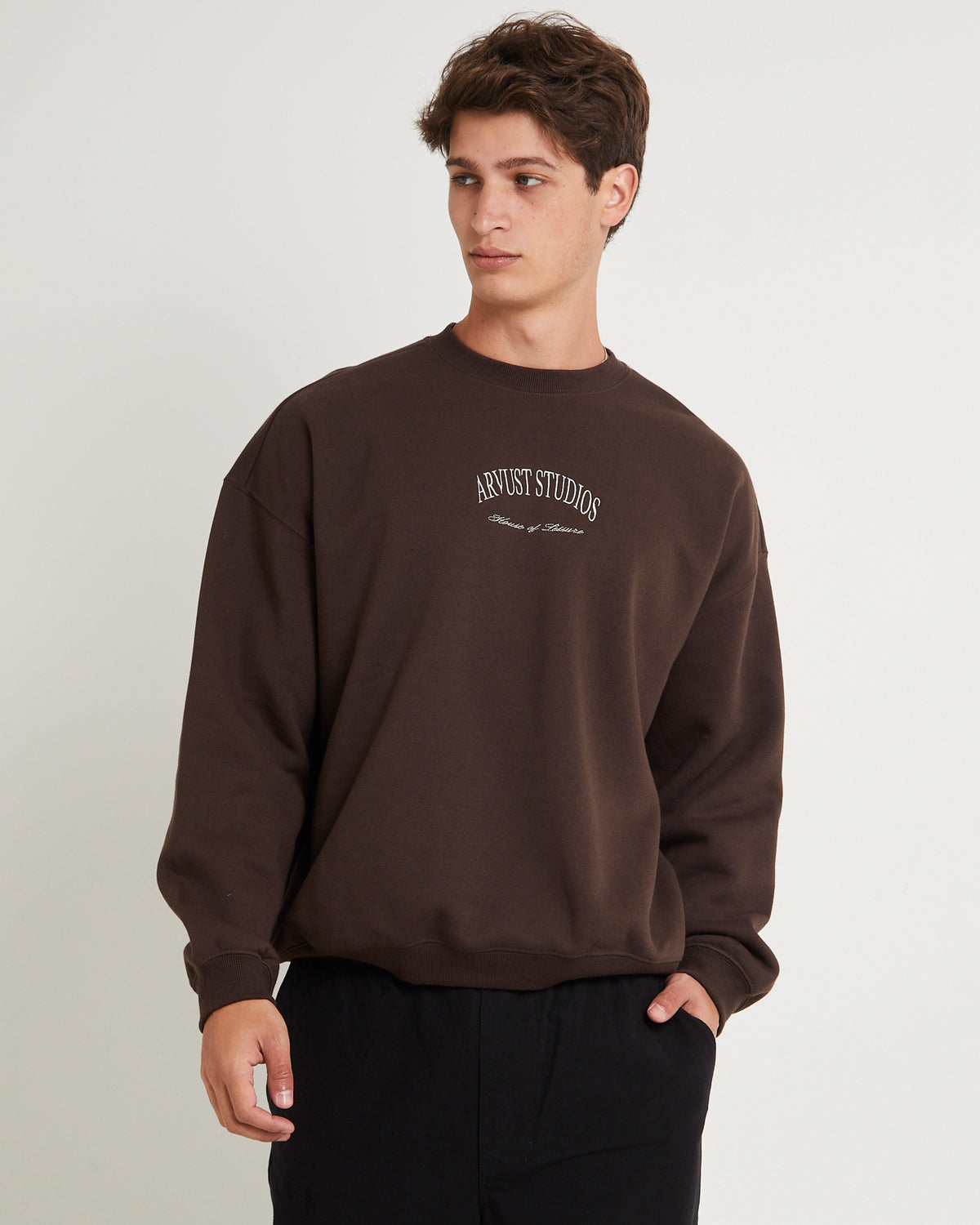 Arc Crew Sweater CHOCOLATE