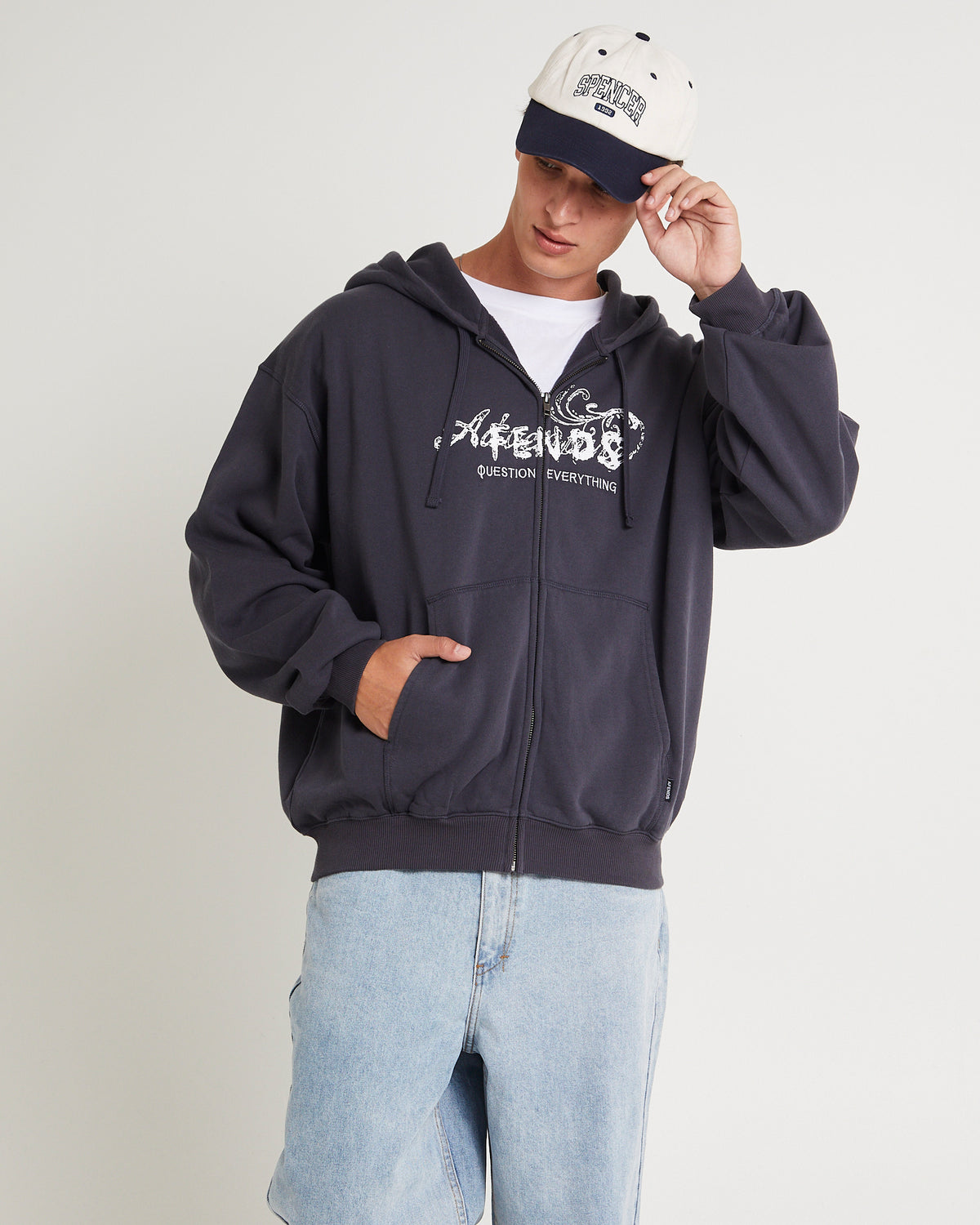 Dreamer Zip Hoodie BLACK