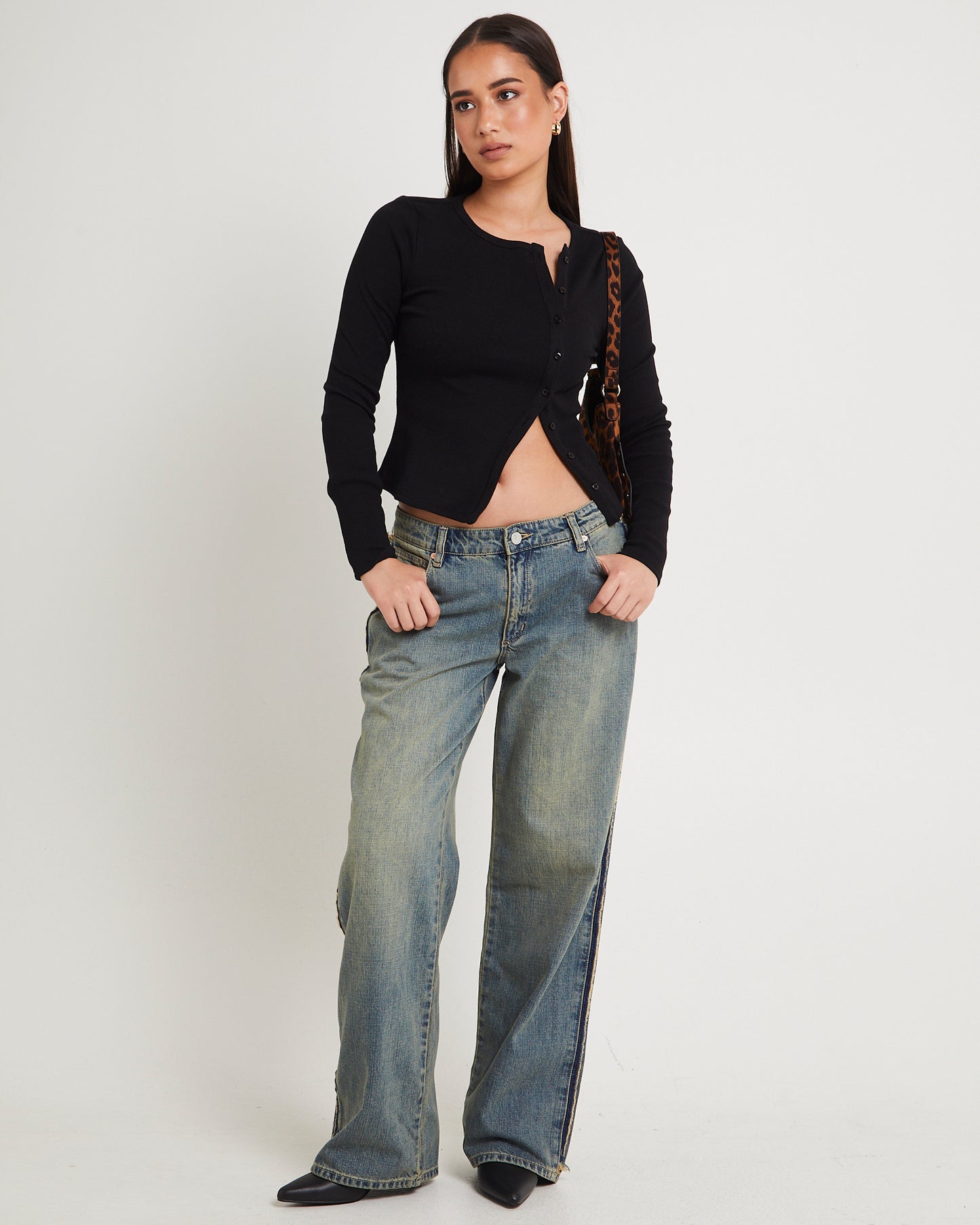 99 Low Baggy Denim Jeans Raw Roxie