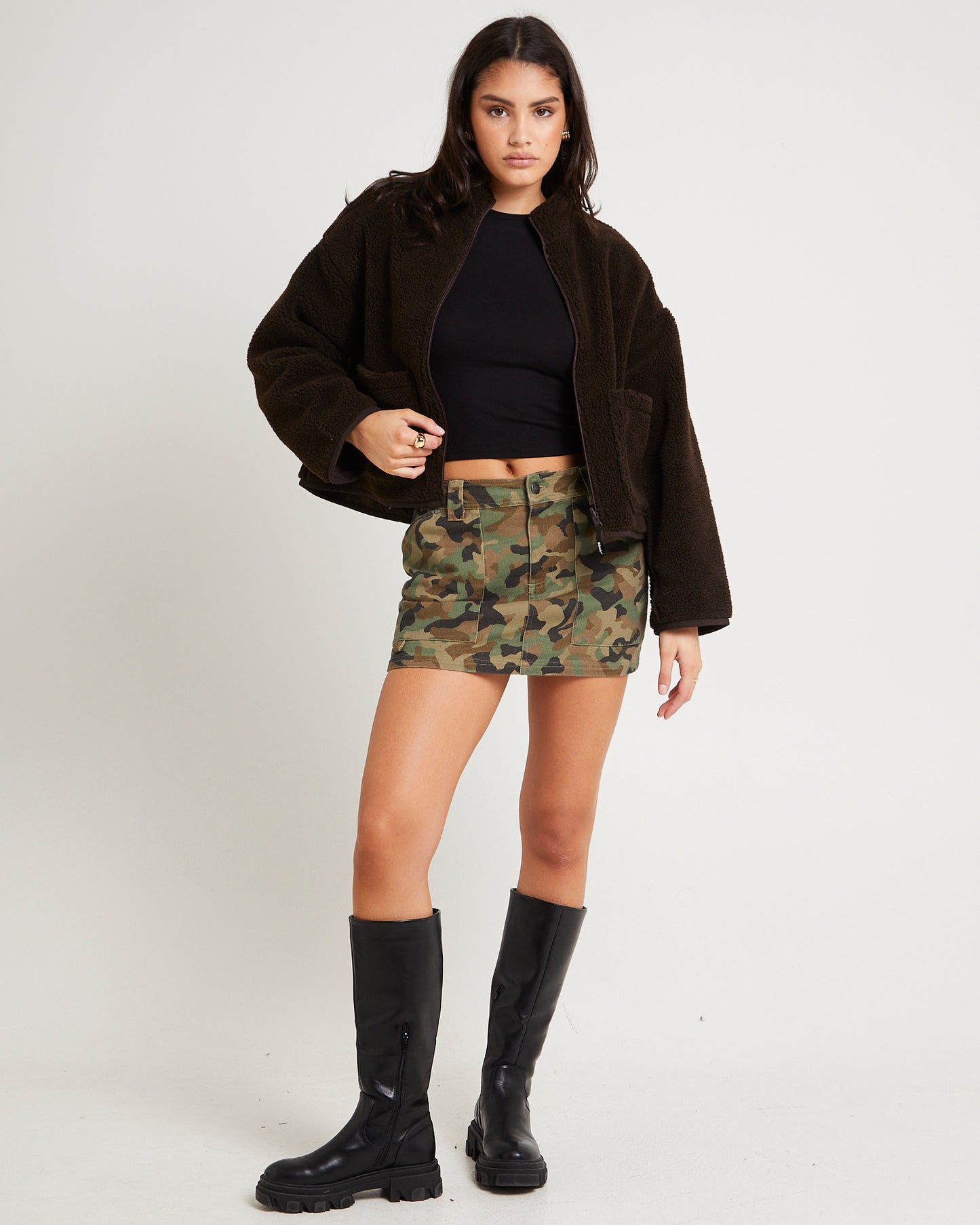 Hidden Low Rise Workwear Skirt