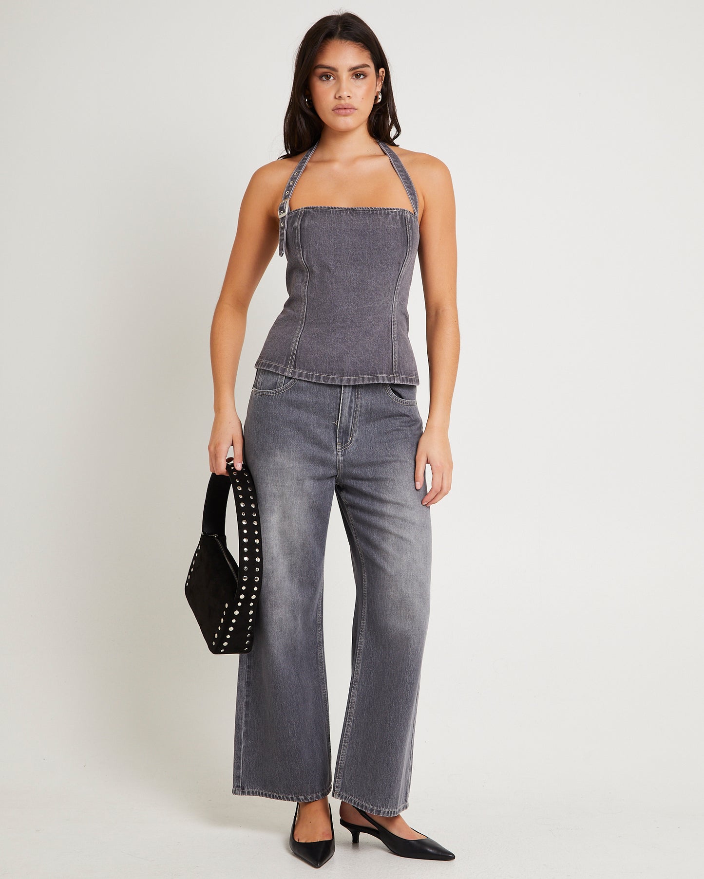 Allegra Corset Denim Top