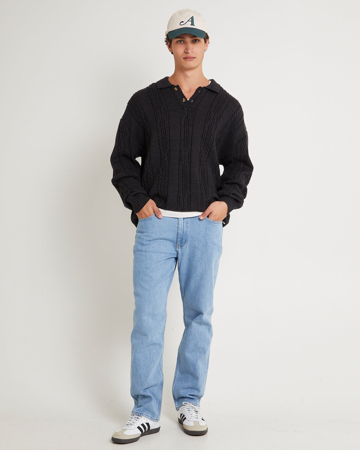L-Three Straight Denim Jeans