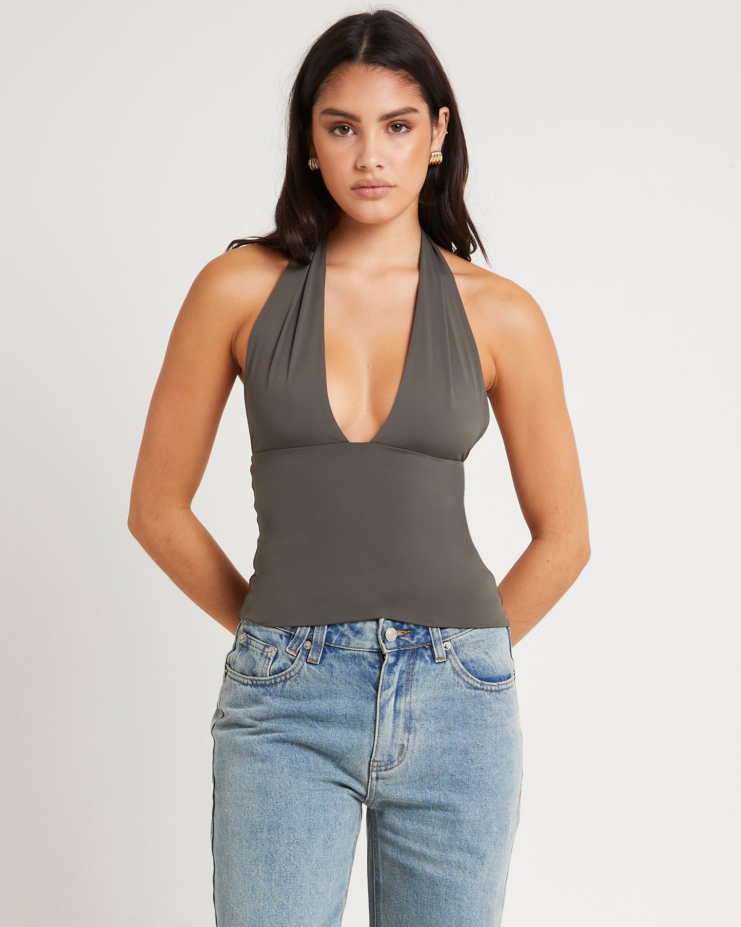 Ava Slinky Plunge Top
