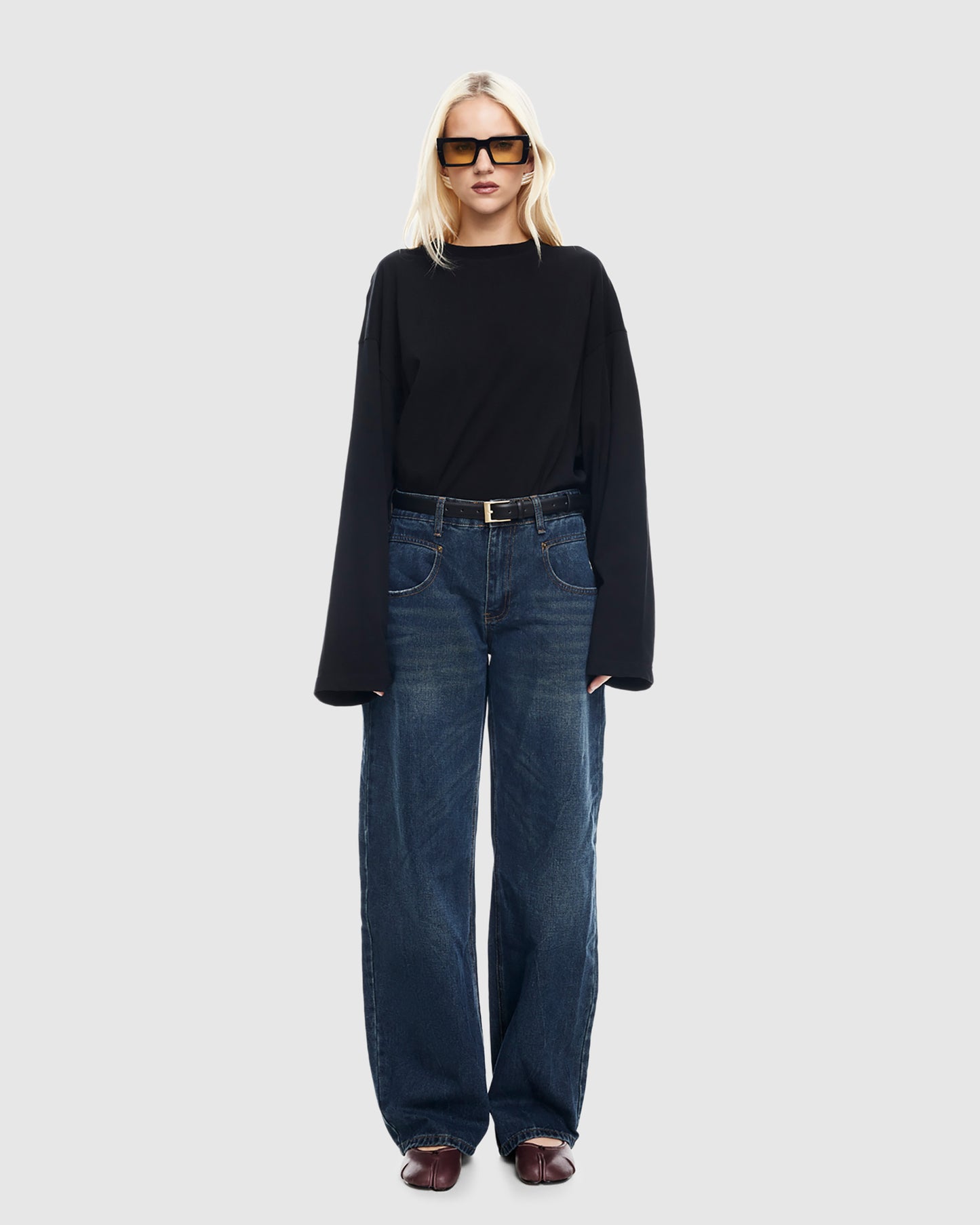 Bloom Solid Long Sleeve Top