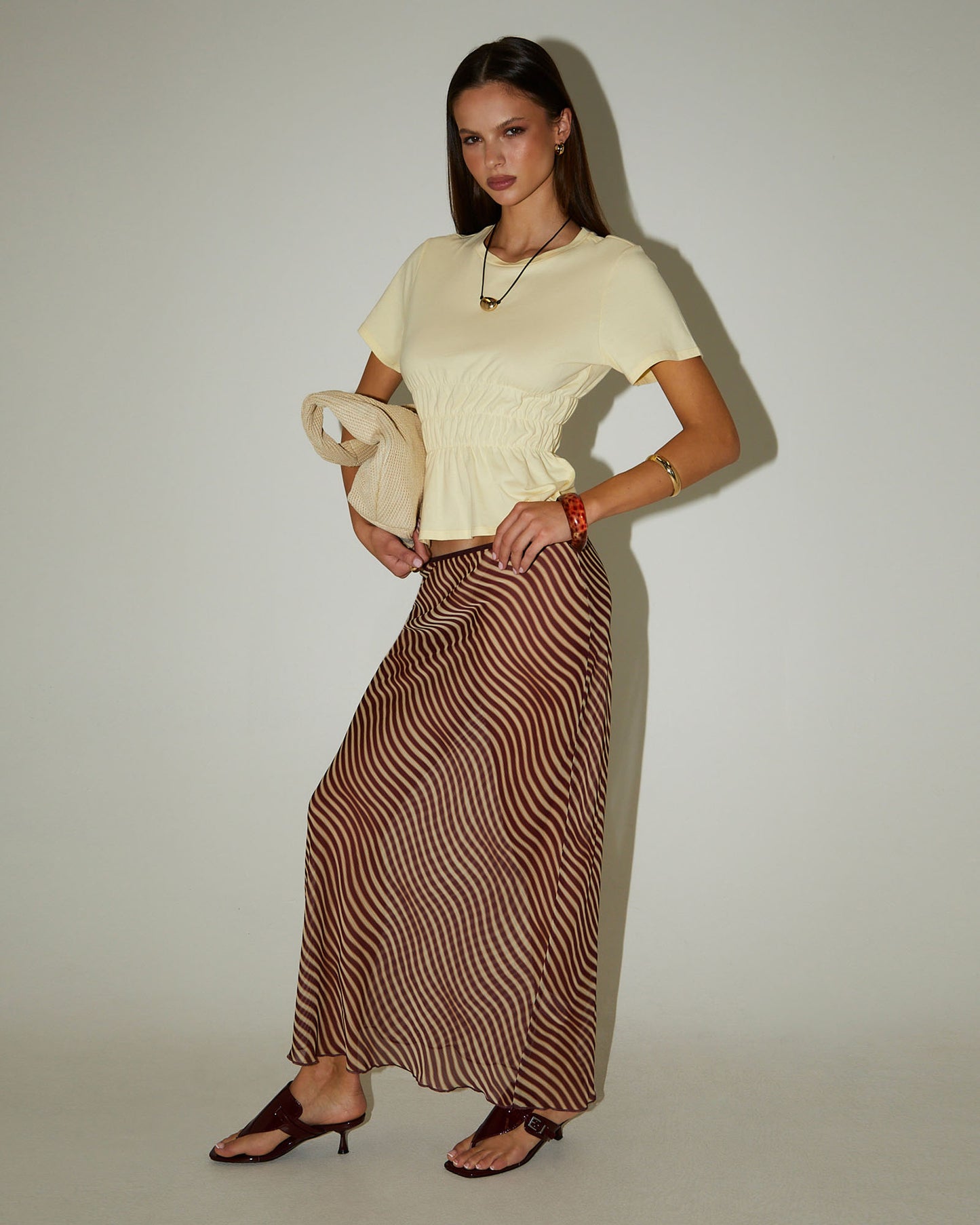 Celly Sheer Maxi Skirt