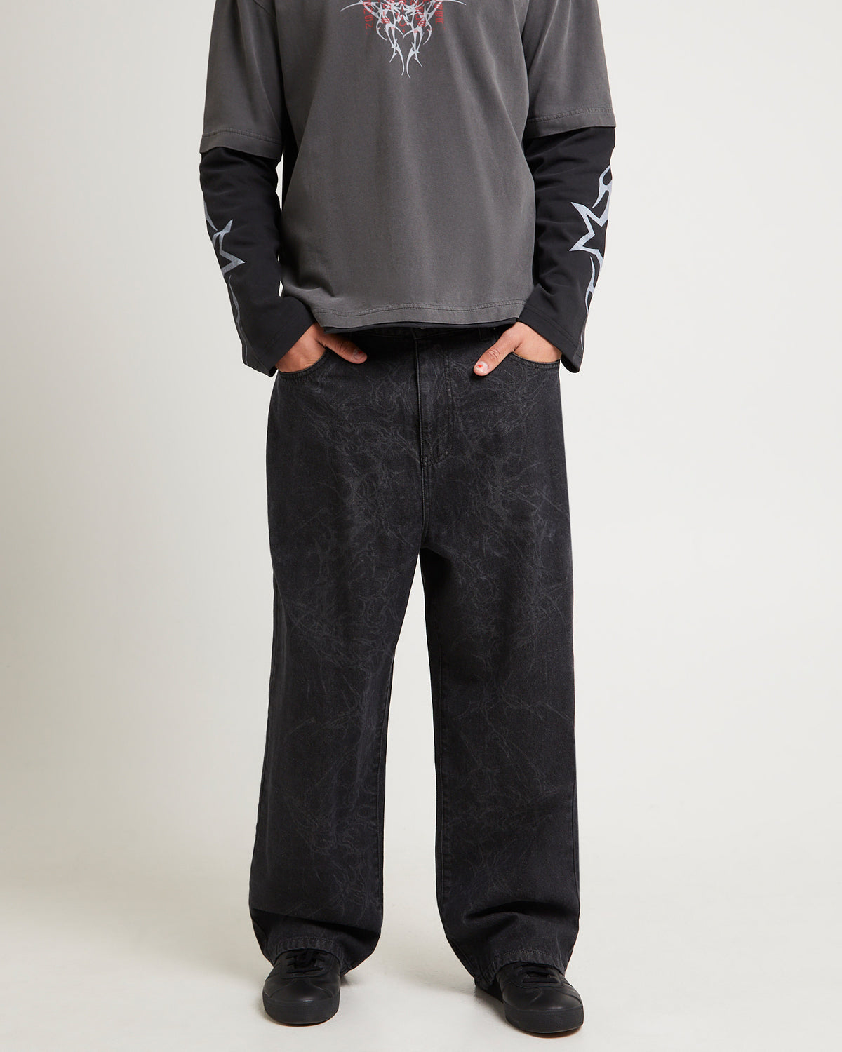Purgatrory Denim Jeans TRASHED BLACK