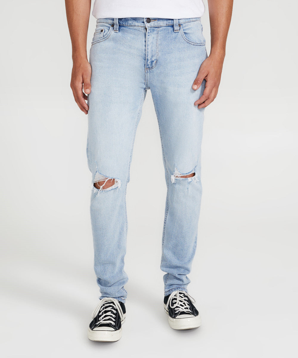 Stinger Worn Out Denim Jeans Bleach DENIM