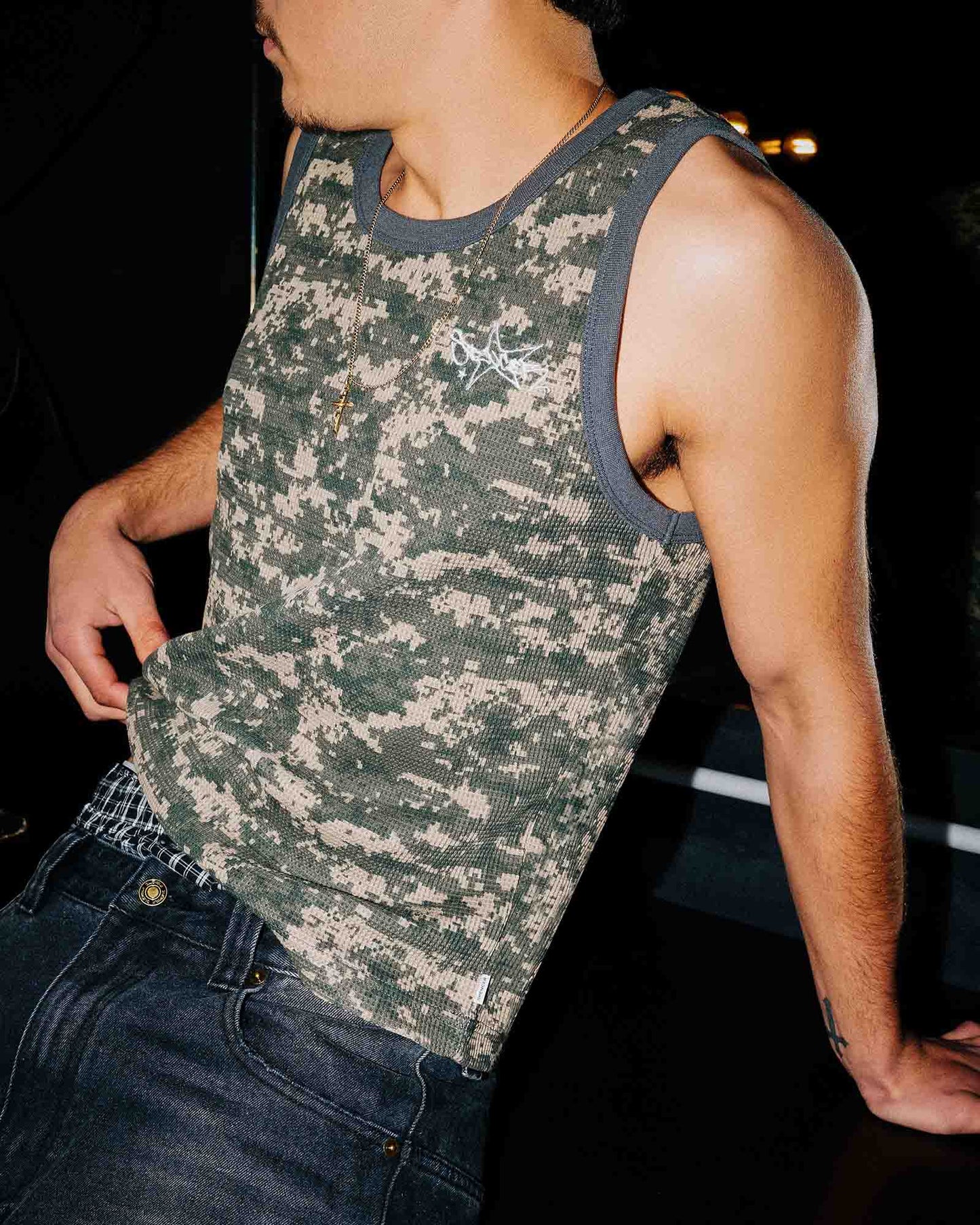 Starboy Camo Waffle Singlet