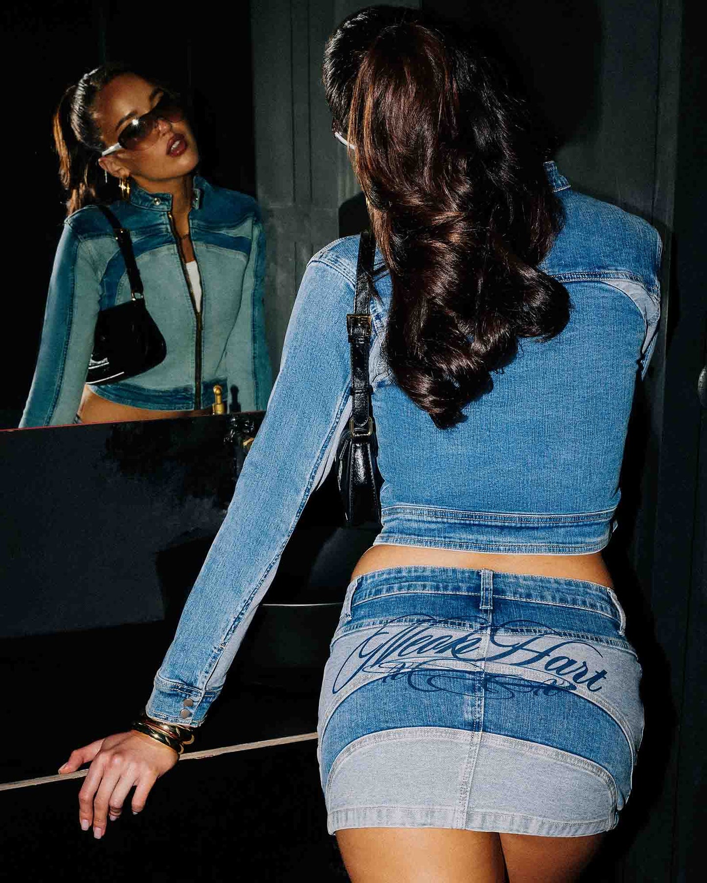Y2K Moto Mini Skirt