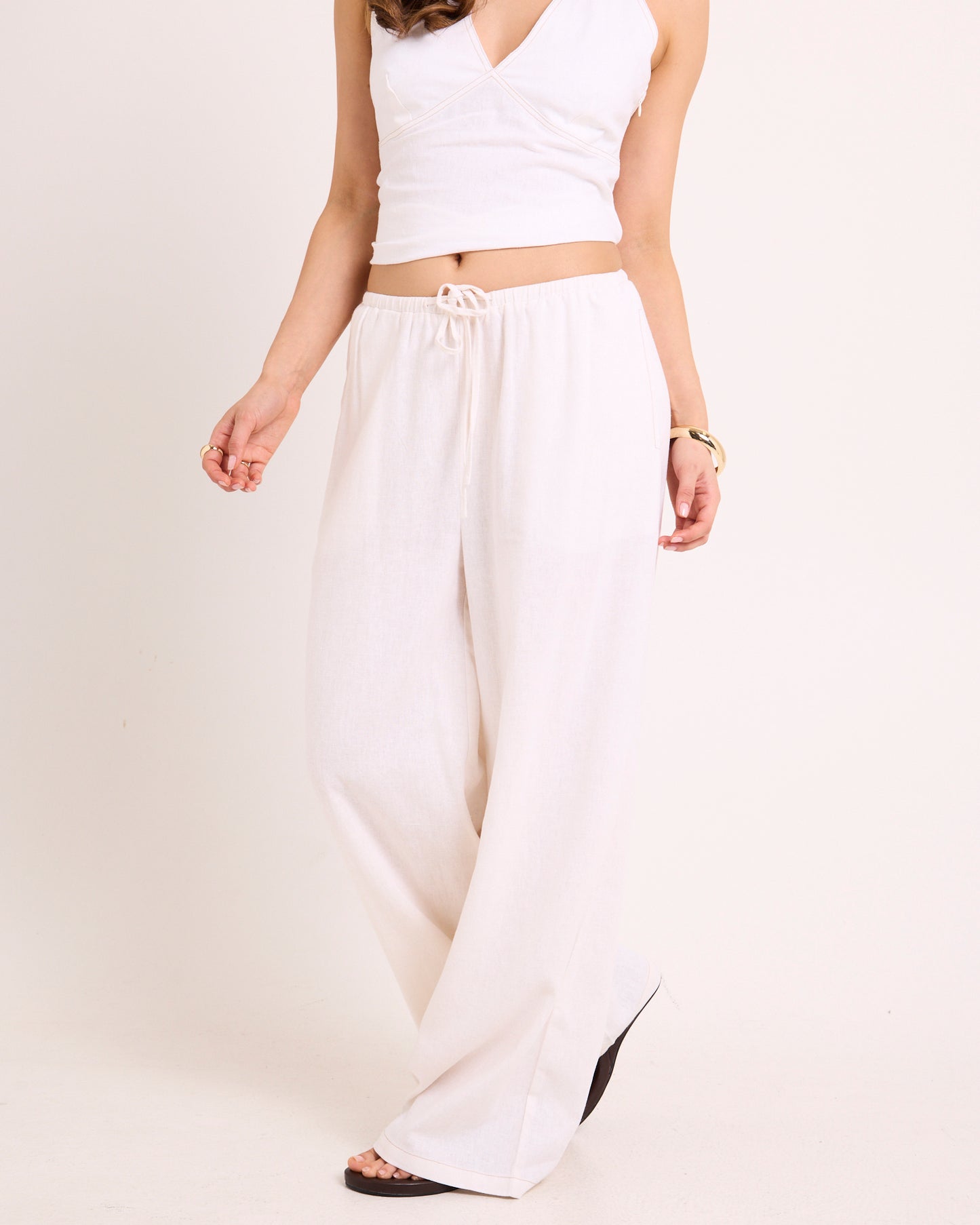Hideaway Linen Wide Leg Pants