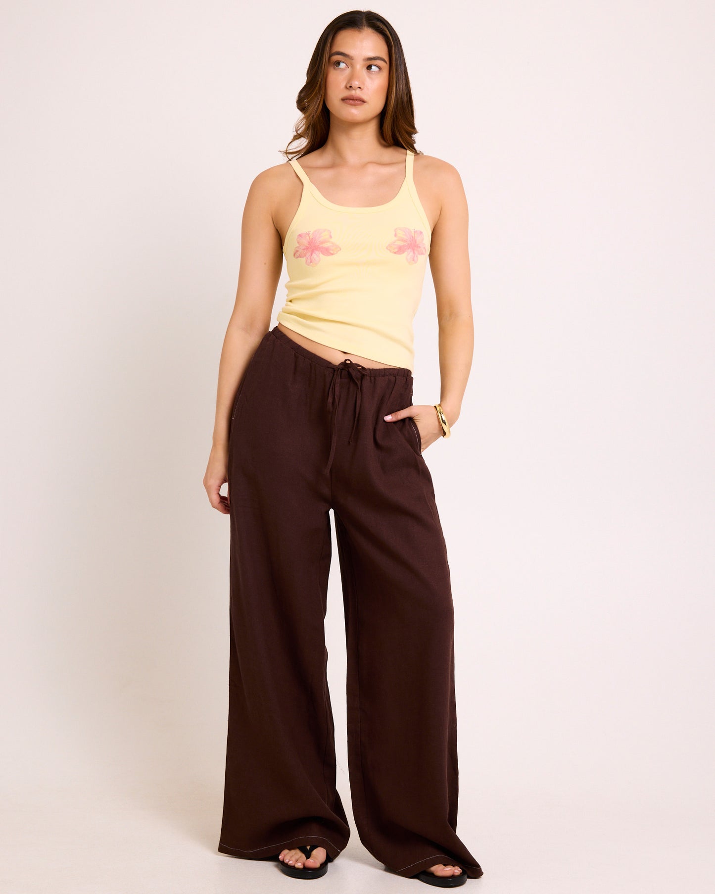 Hideaway Linen Wide Leg Pants