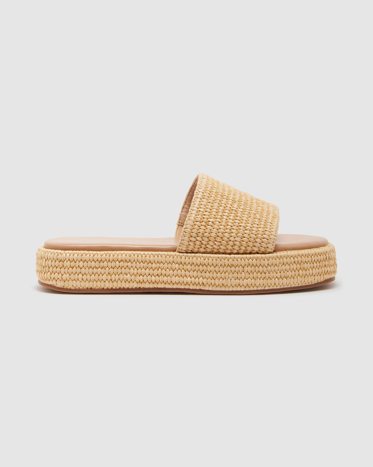 Retro Flatform Sandal NATURAL