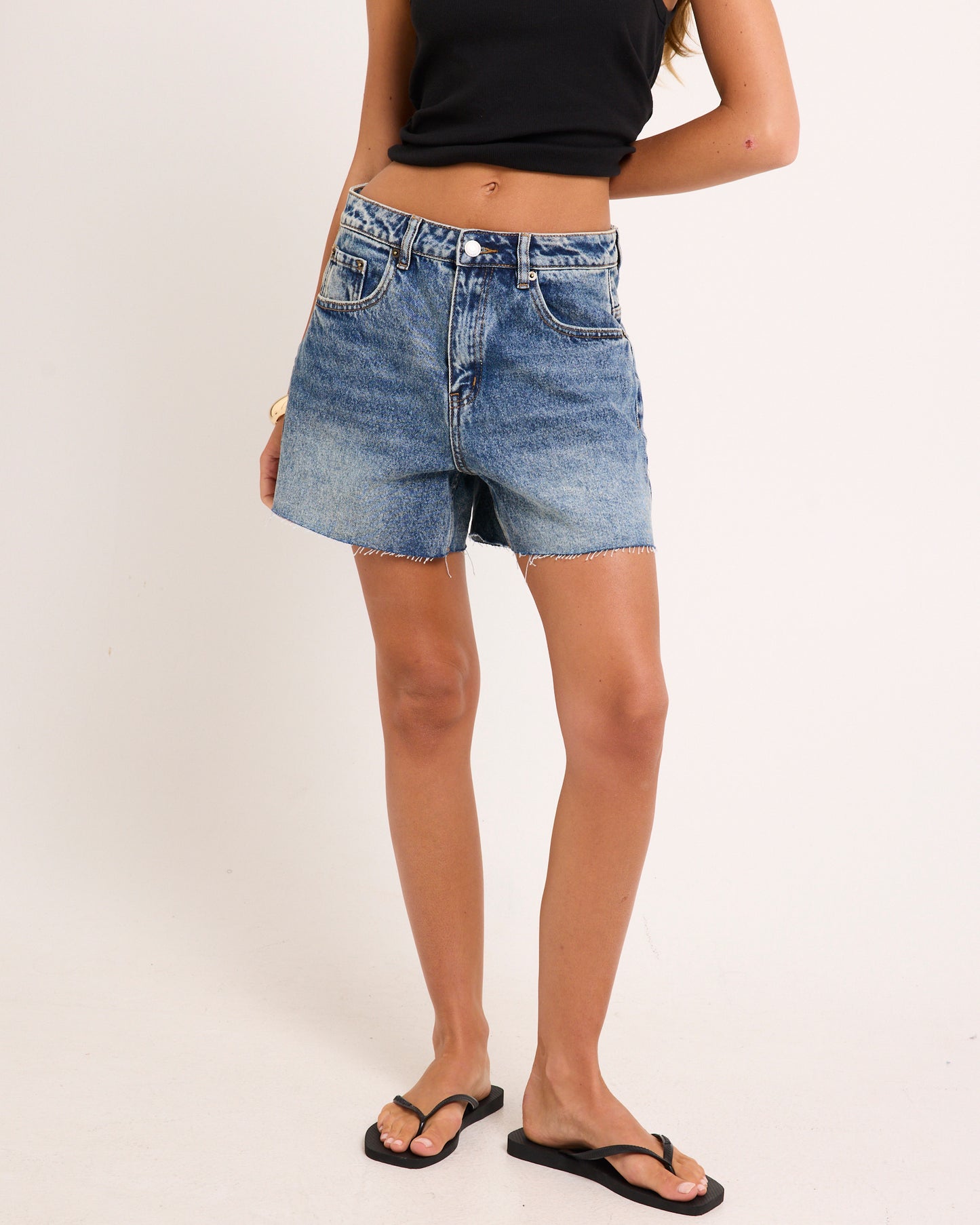 Aggie A-Line Denim Shorts