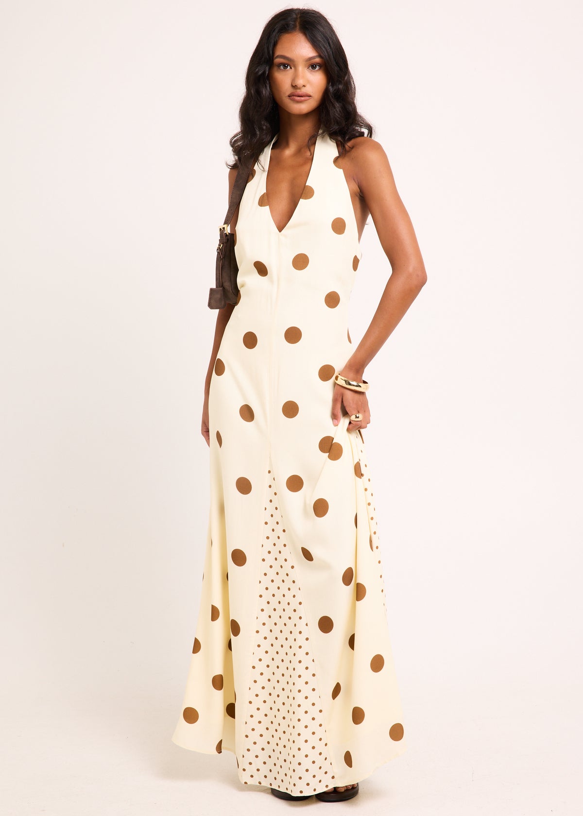 Millie Backless Maxi Dress BUTTER SPOT