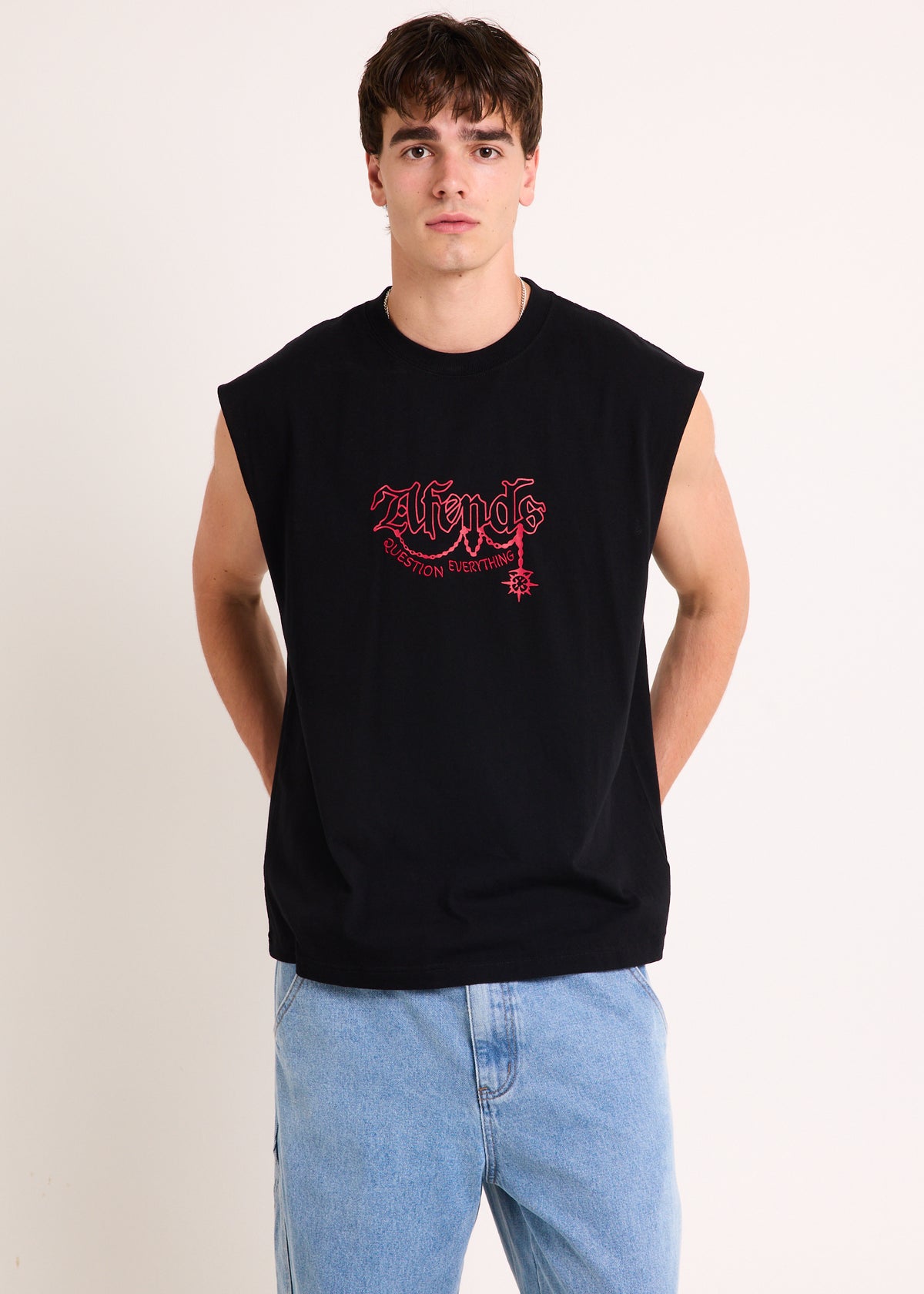 Ballz Sleeveless Tee WASHED BLACK