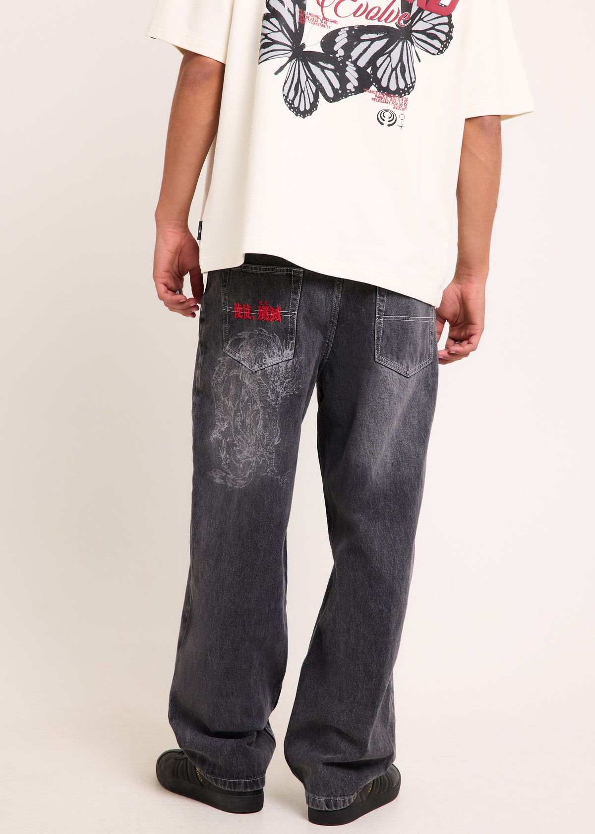 Hydra Denim Jeans WORN BLACK