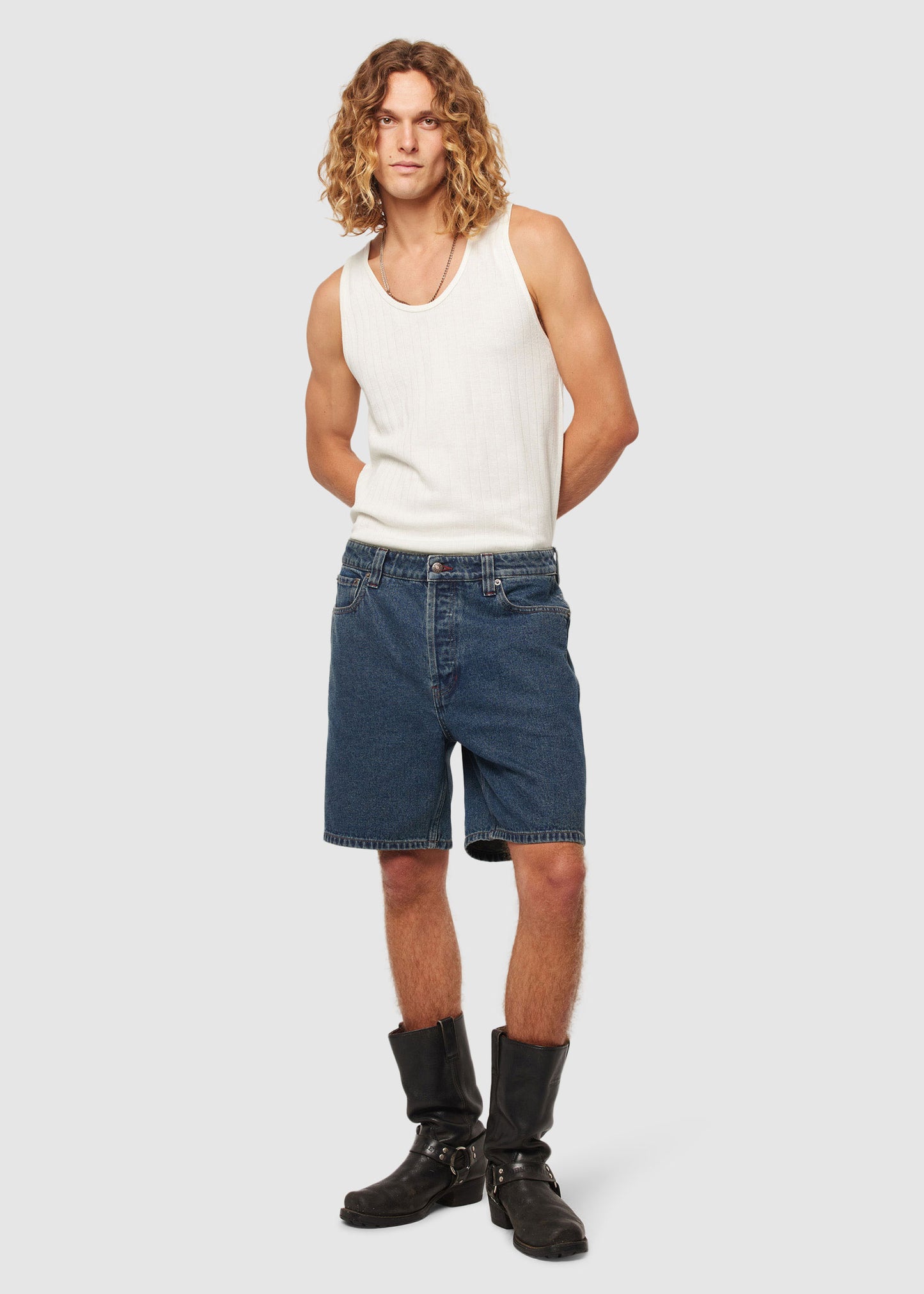 Ezy Denim Shorts Crimper