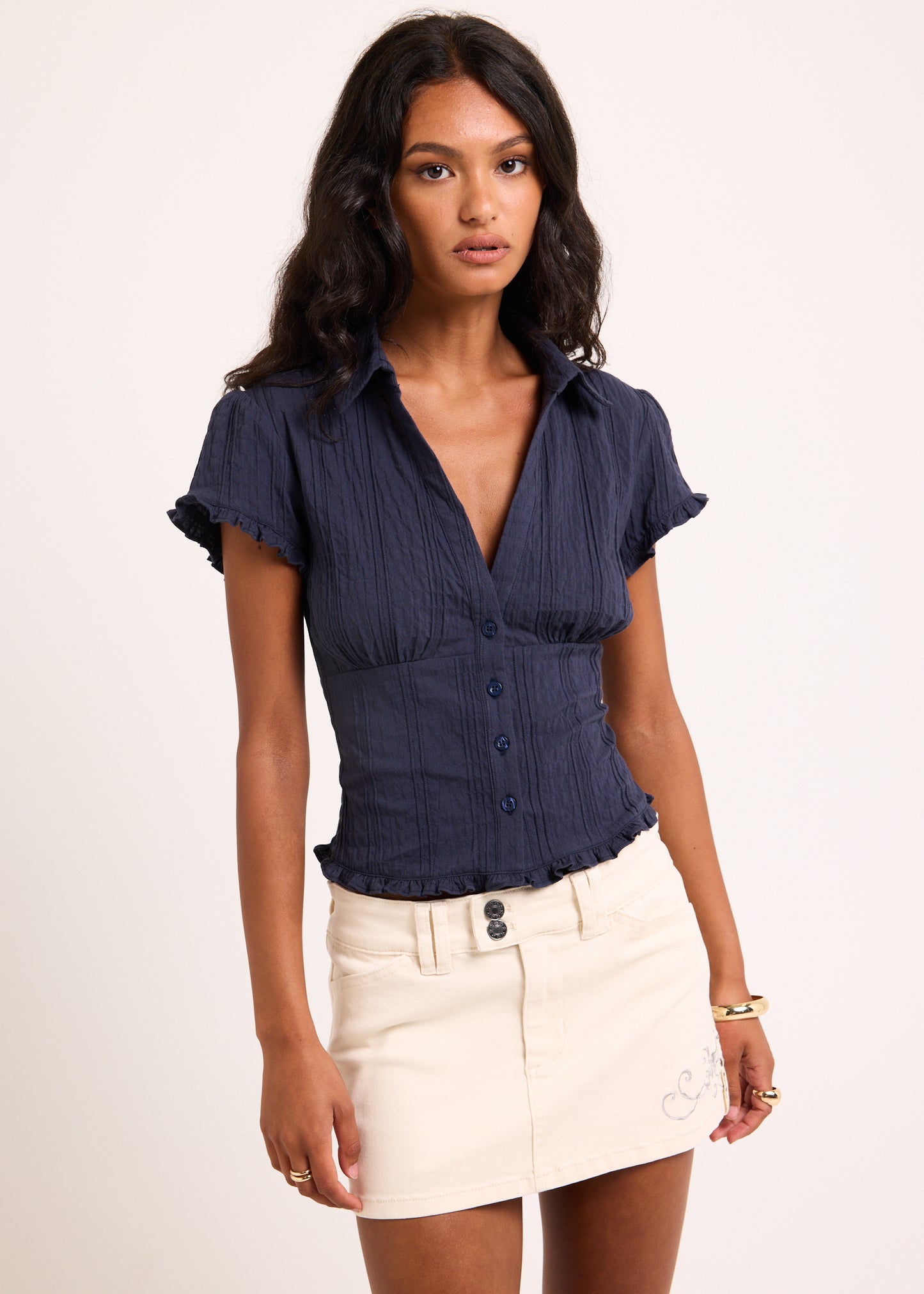 Bryn Ruffle Shirt