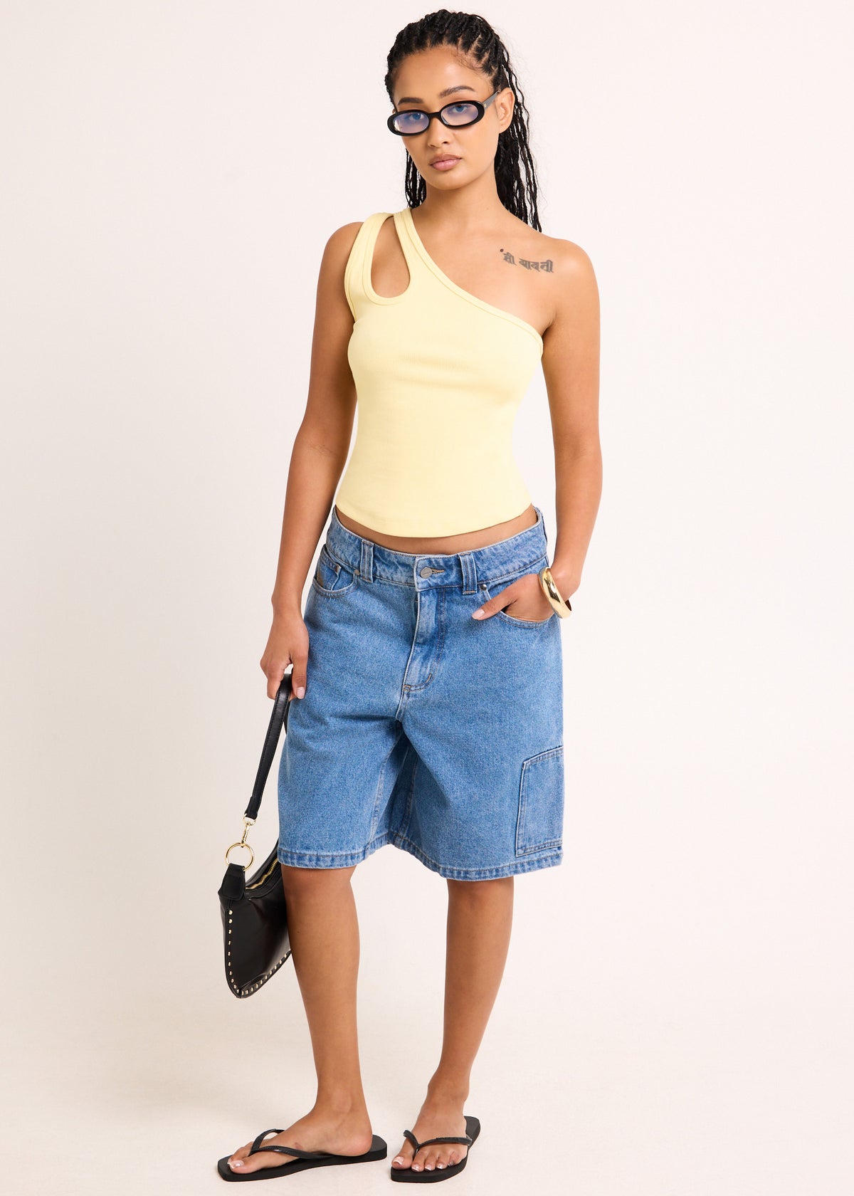 Asym Rib Cami PASTELLE