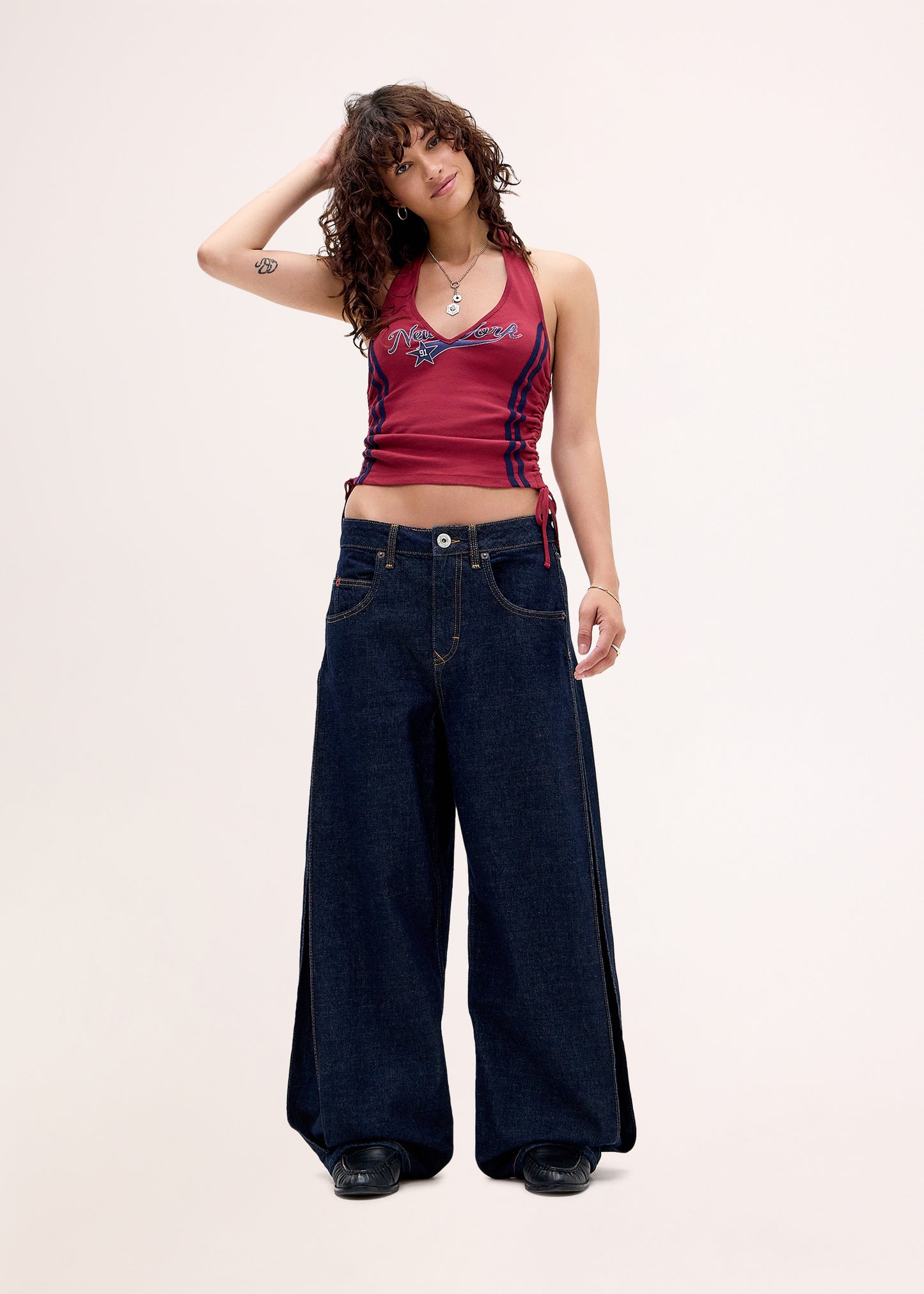 BDG Jaya Pleated Denim Jeans