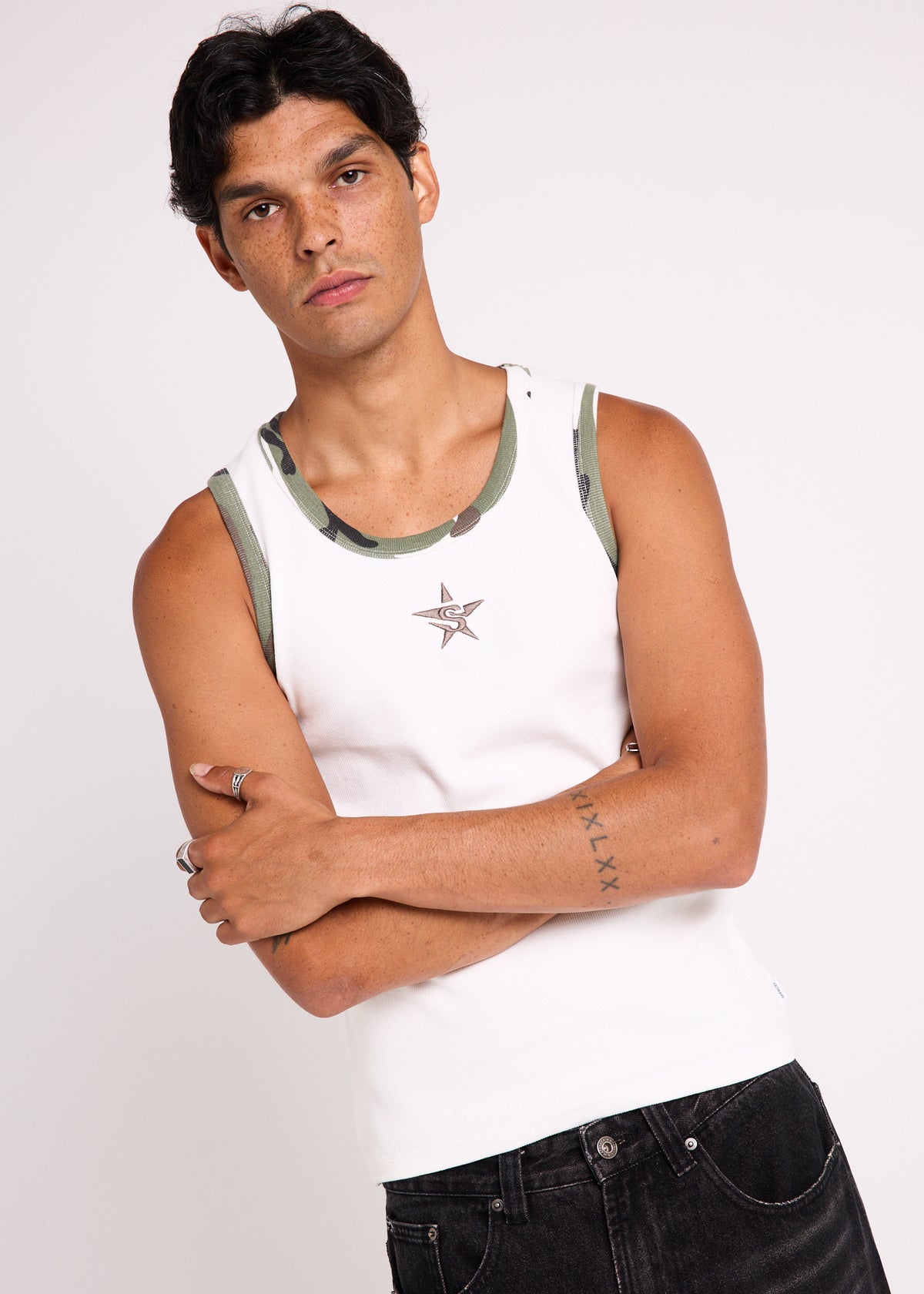Culture Tank WHITE CAMO