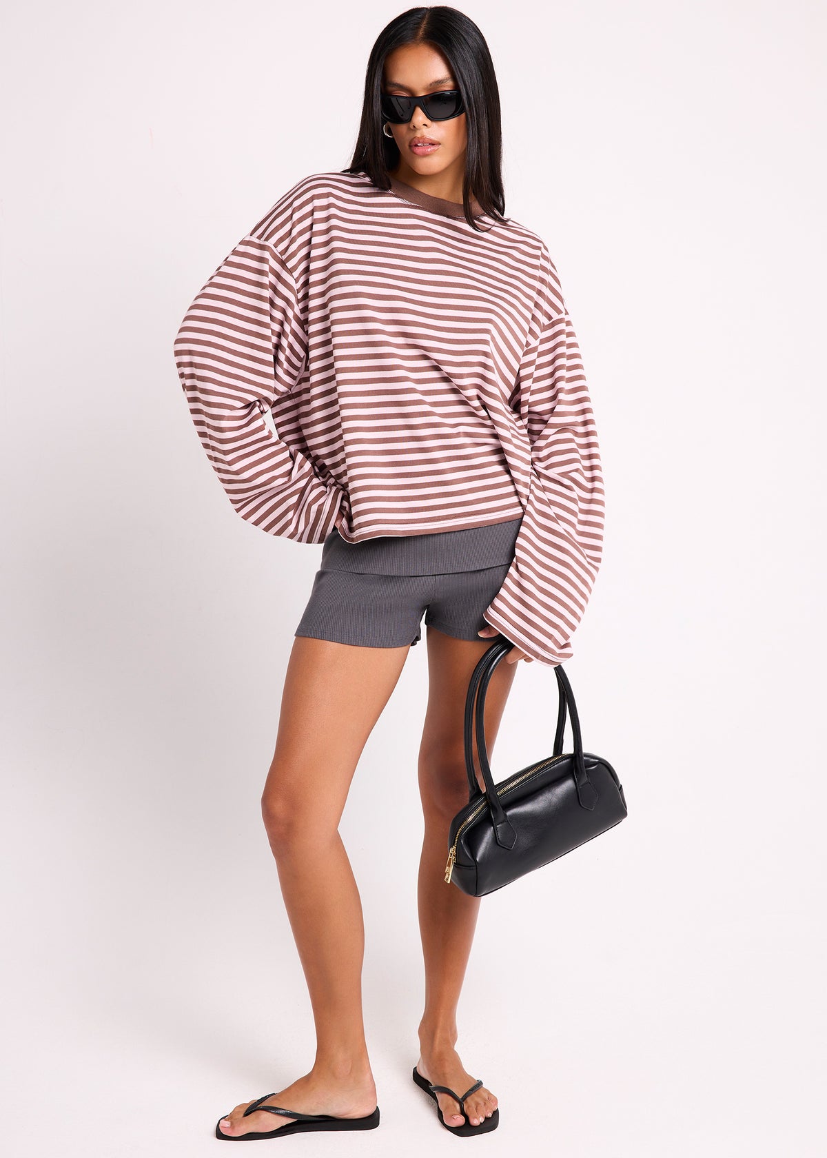 Soft Knit Micro Shorts PEWTER