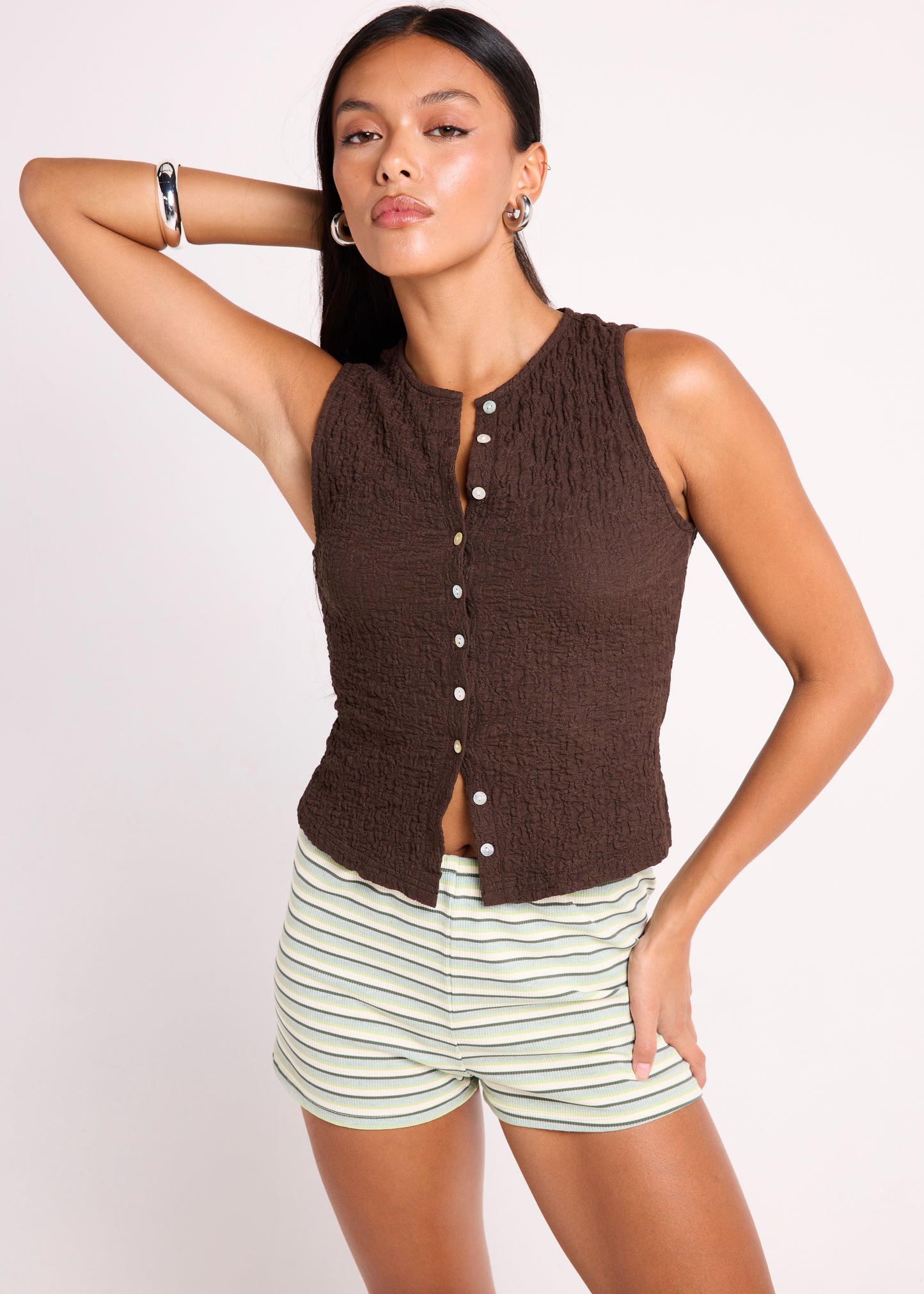 Maya Crinkled Tank