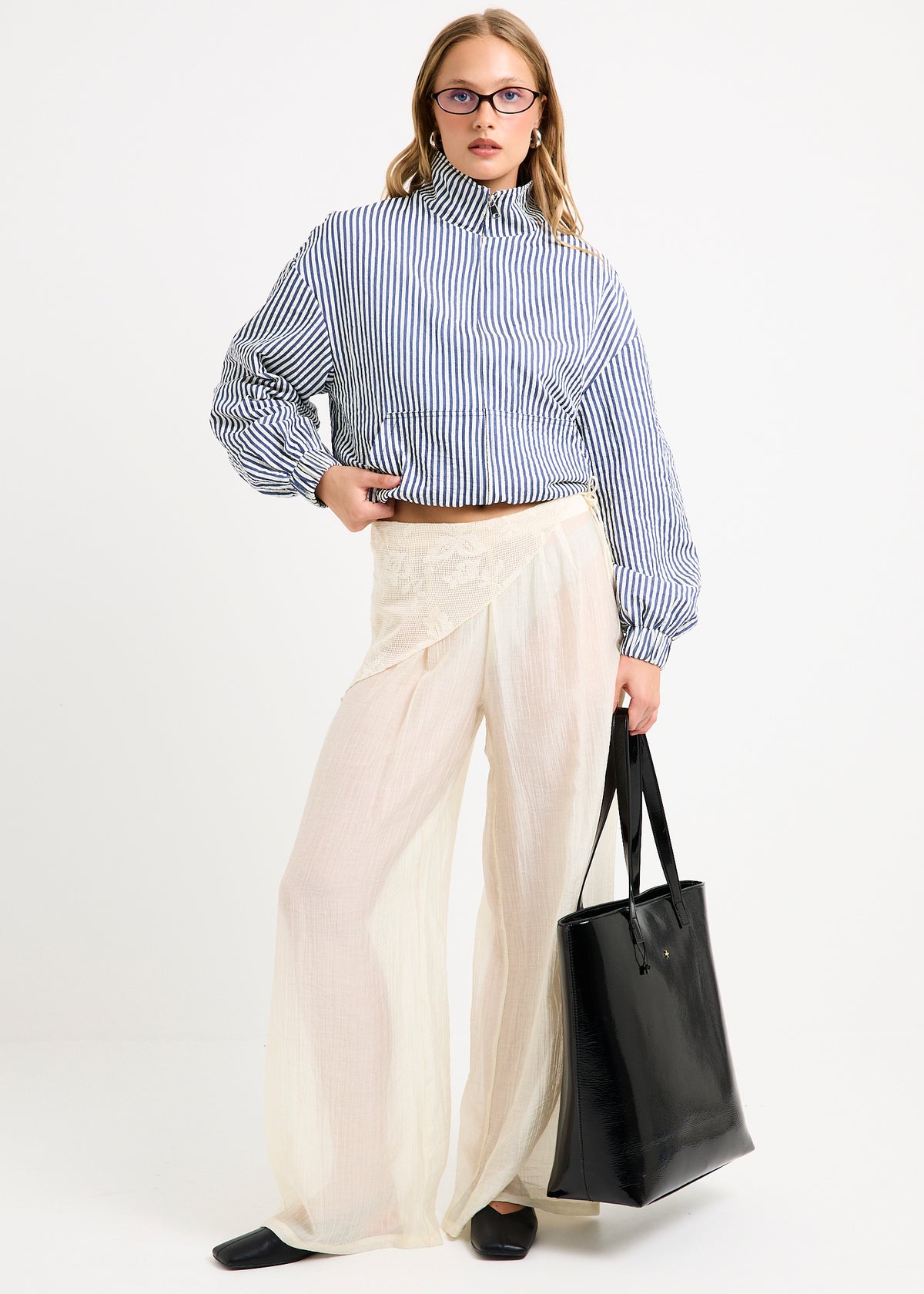 Jaqui Scarf Tie Pants NATURAL