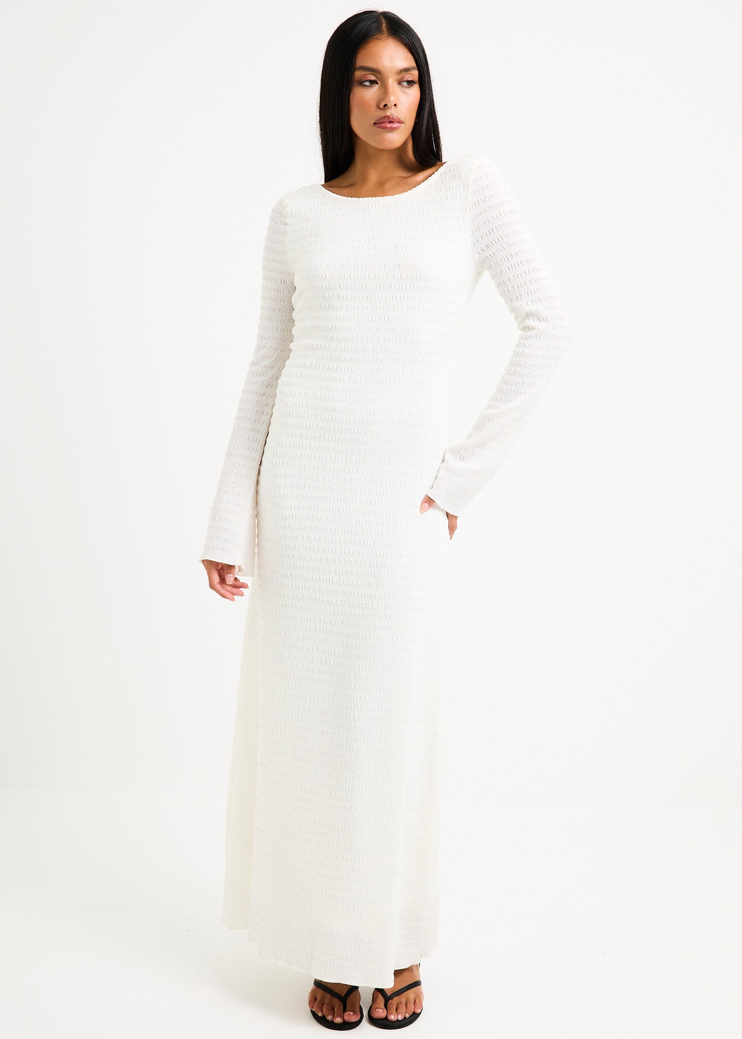 Havana Knit Long Sleeve Dress