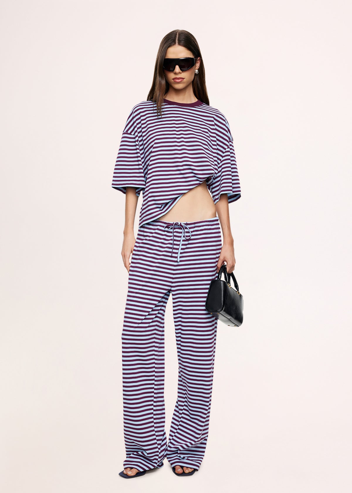 Bloom Pants EGGPLANT SEA STRIPE