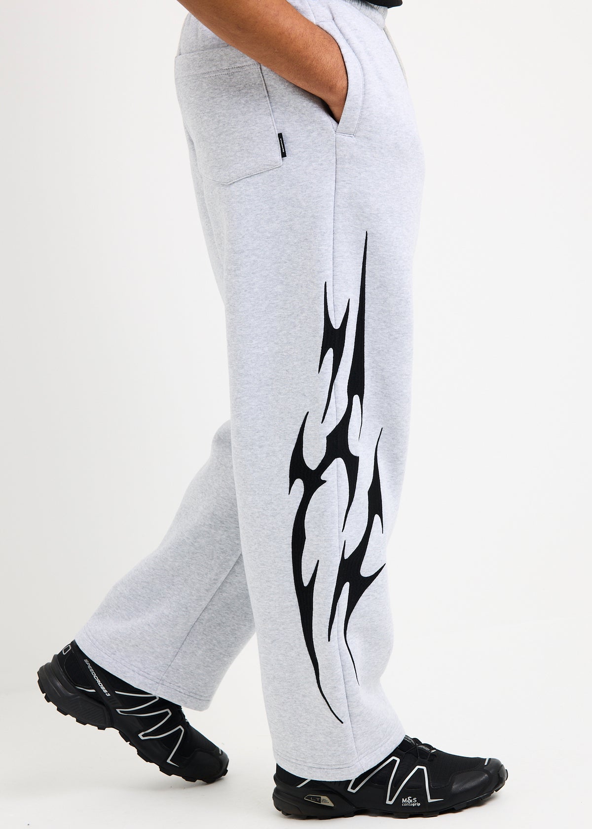 Tank Baggy Trackie Pants GREY MARLE