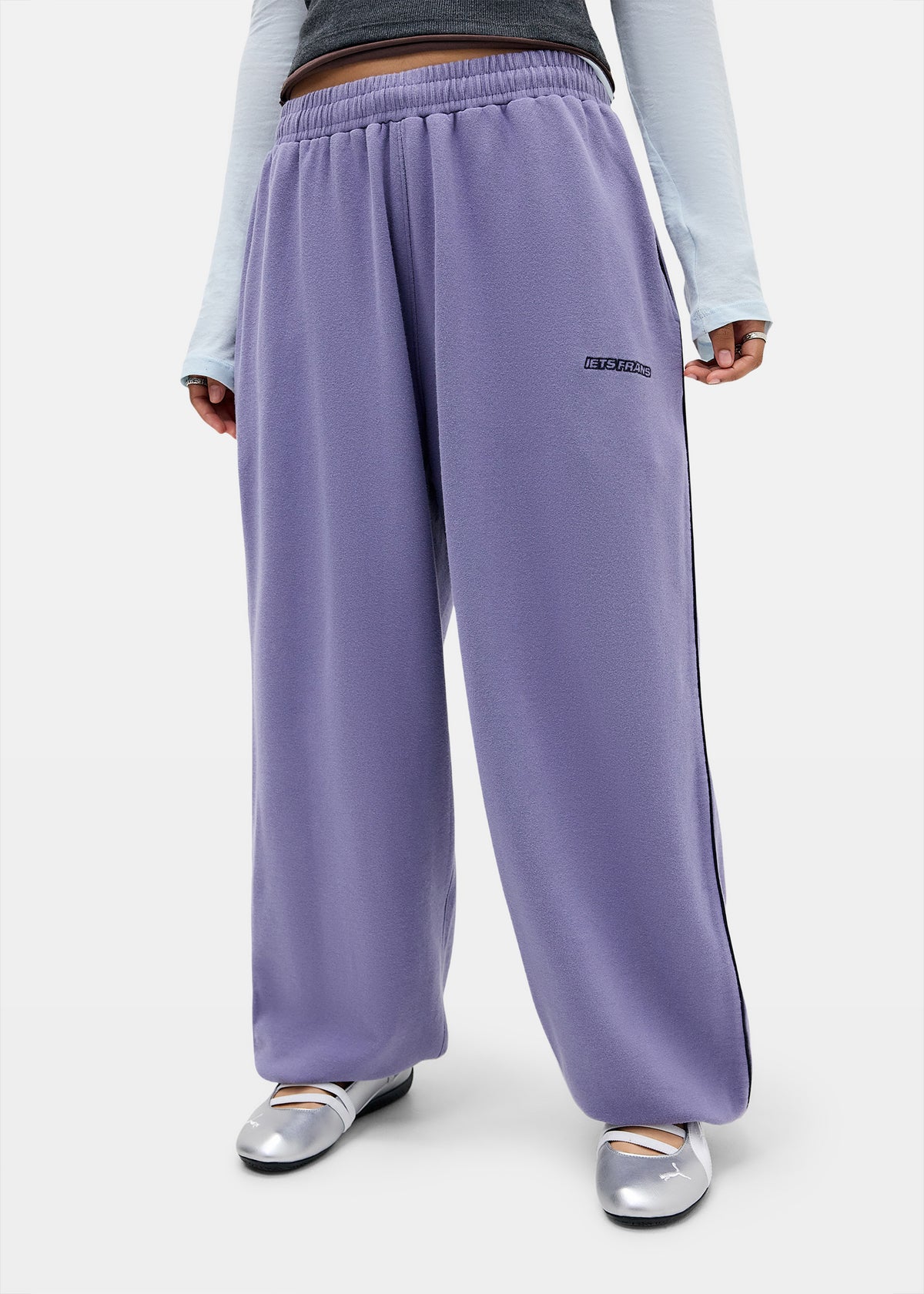 Harri Wide Leg Jogger Pants LILAC