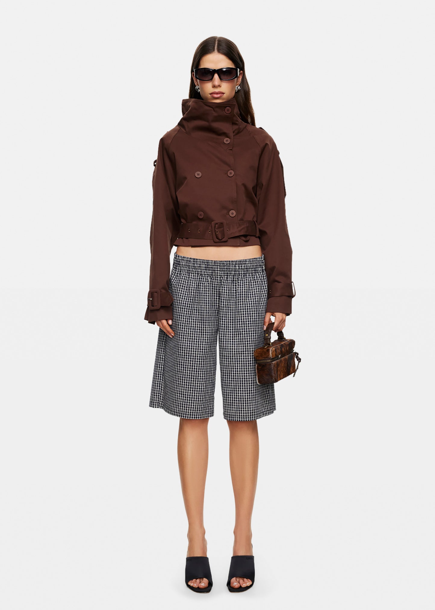 Blanc Cropped Trench