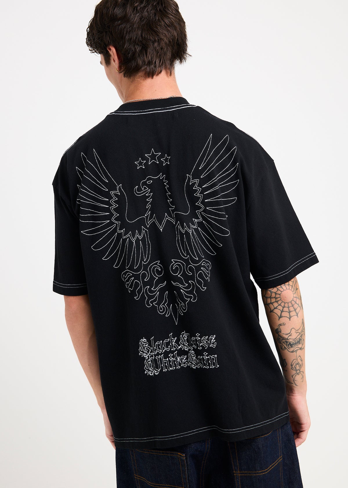Contrast T-Shirt BLACK