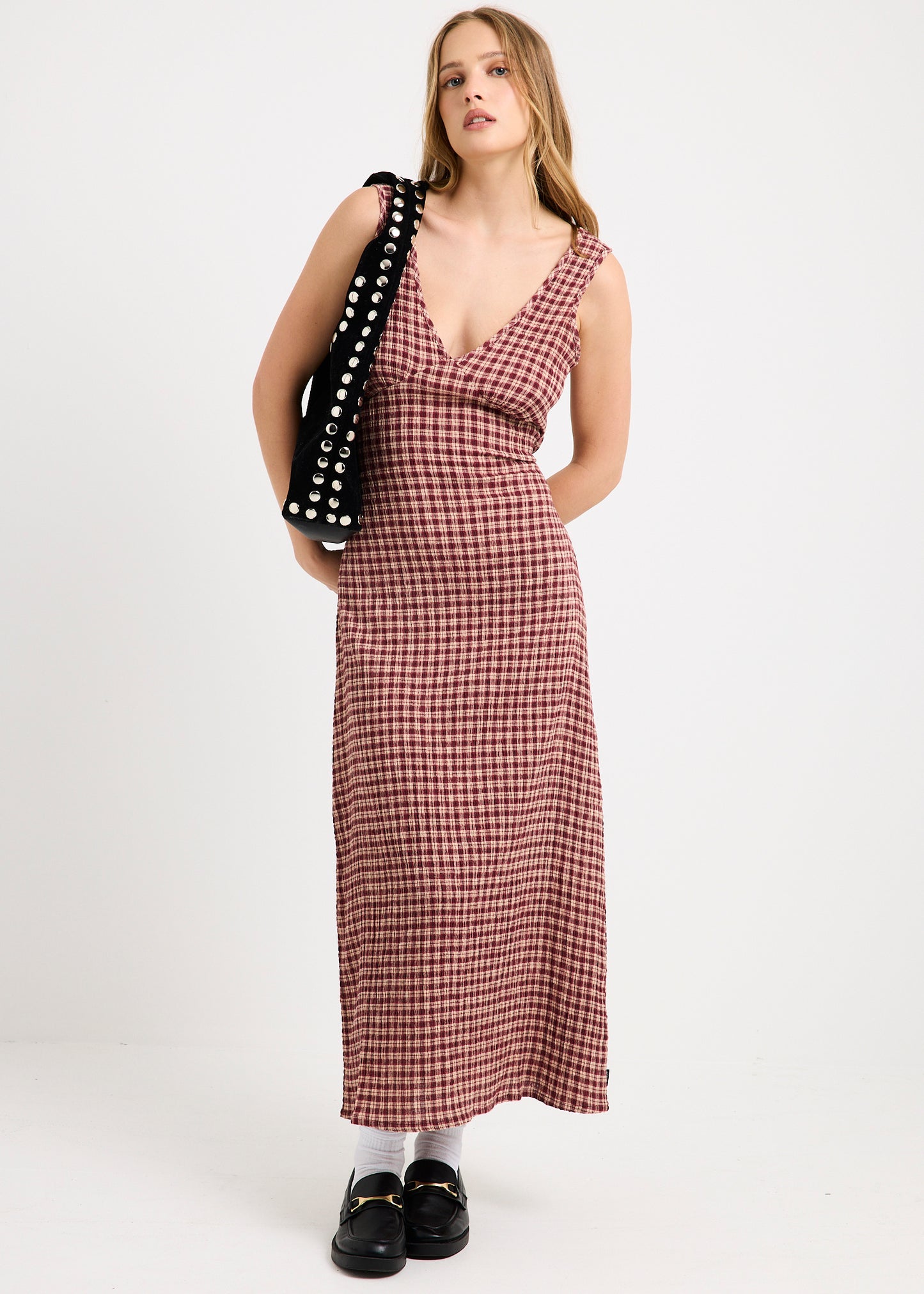 Capricorn Seersucker Midi Dress