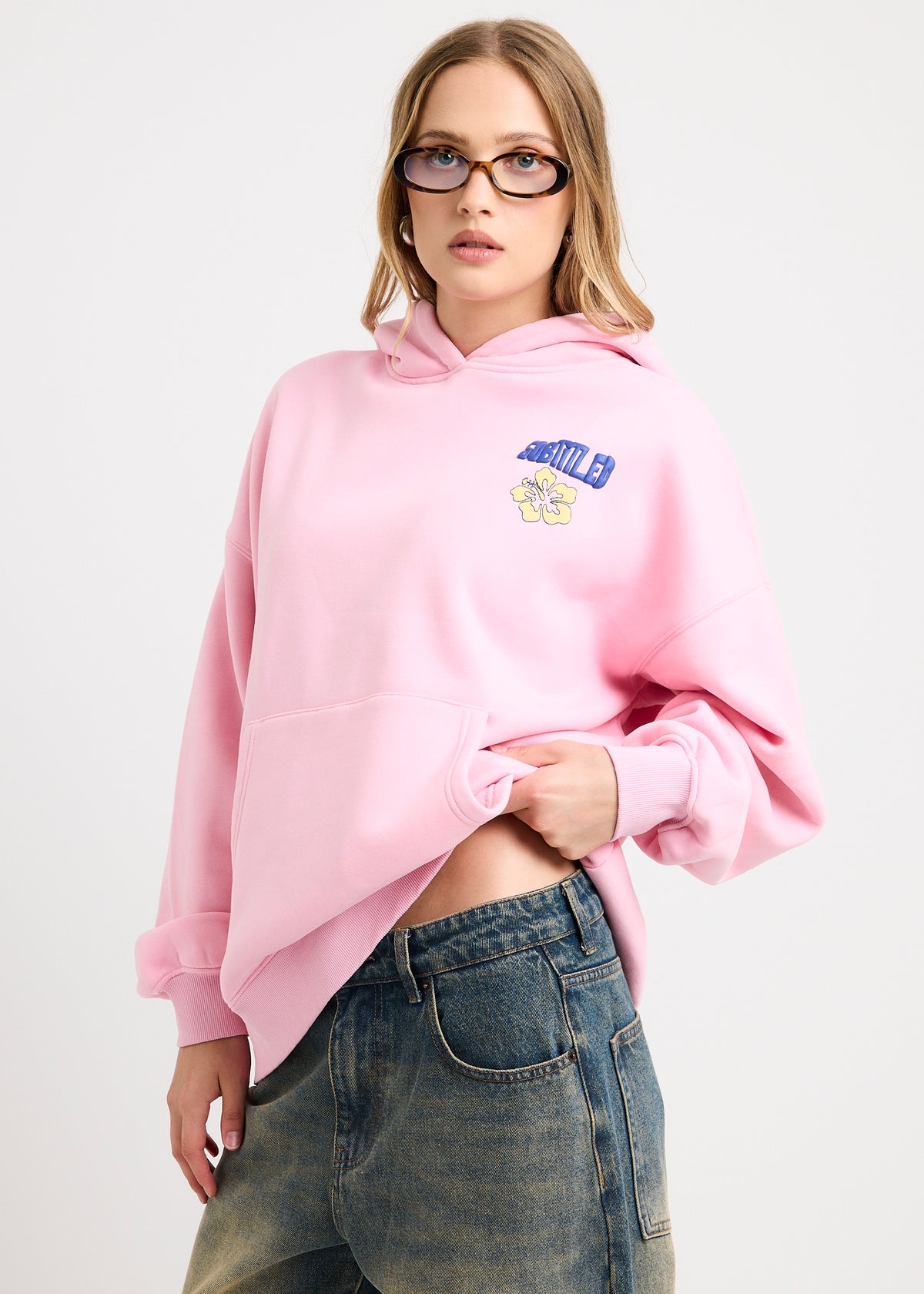 Honolulu Oversized Hoodie PINK