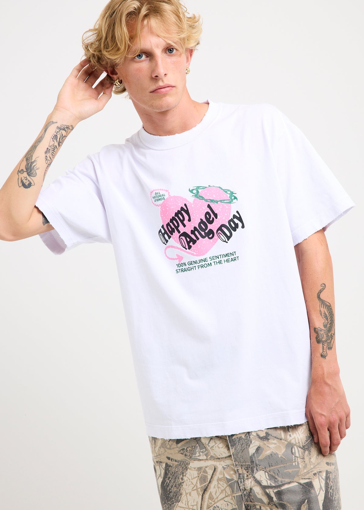 Genuine Sentiment Heavyweight Boxy T-Shirt WHITE