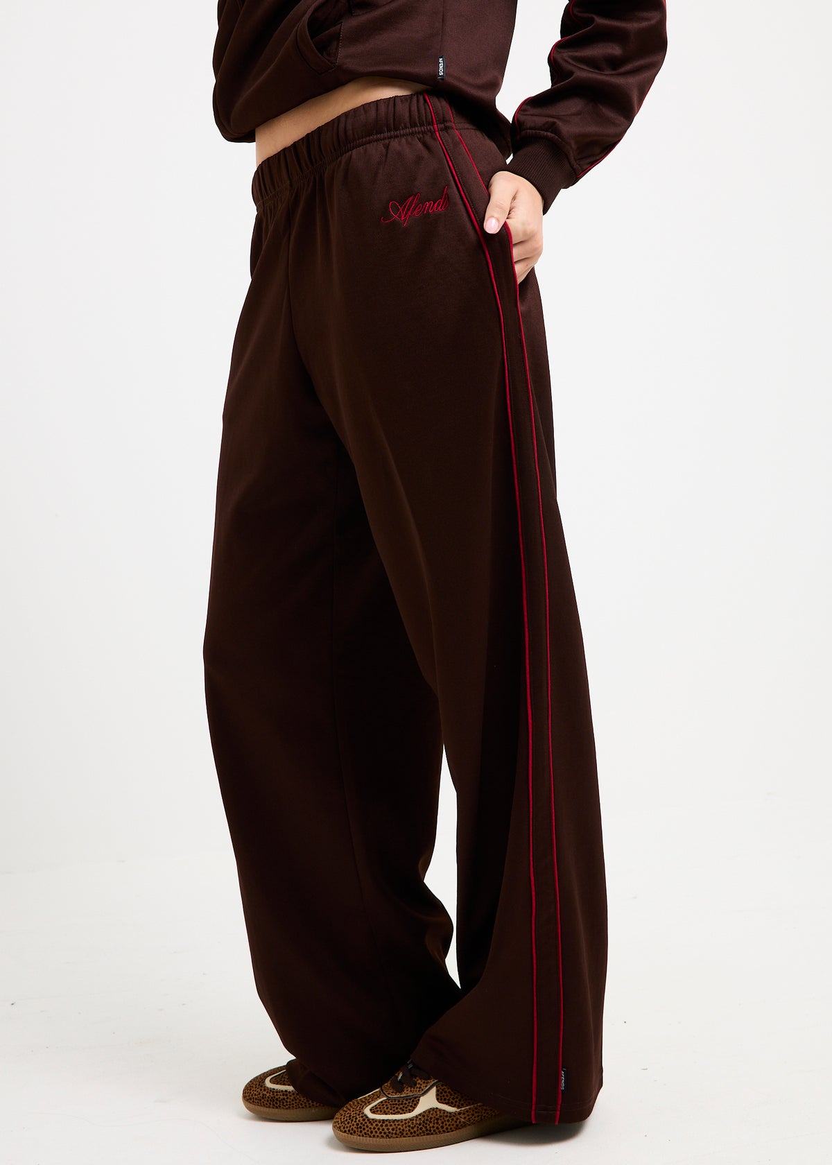 Avenue Track Pants COFFEE