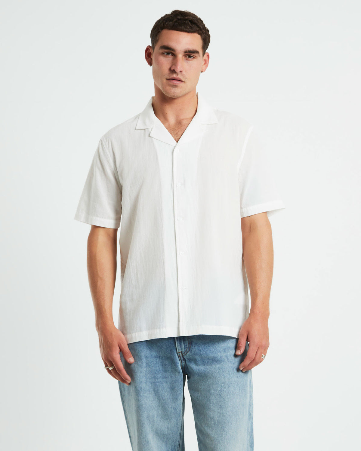Heggie Short Sleeve Resort Shirt WHITE