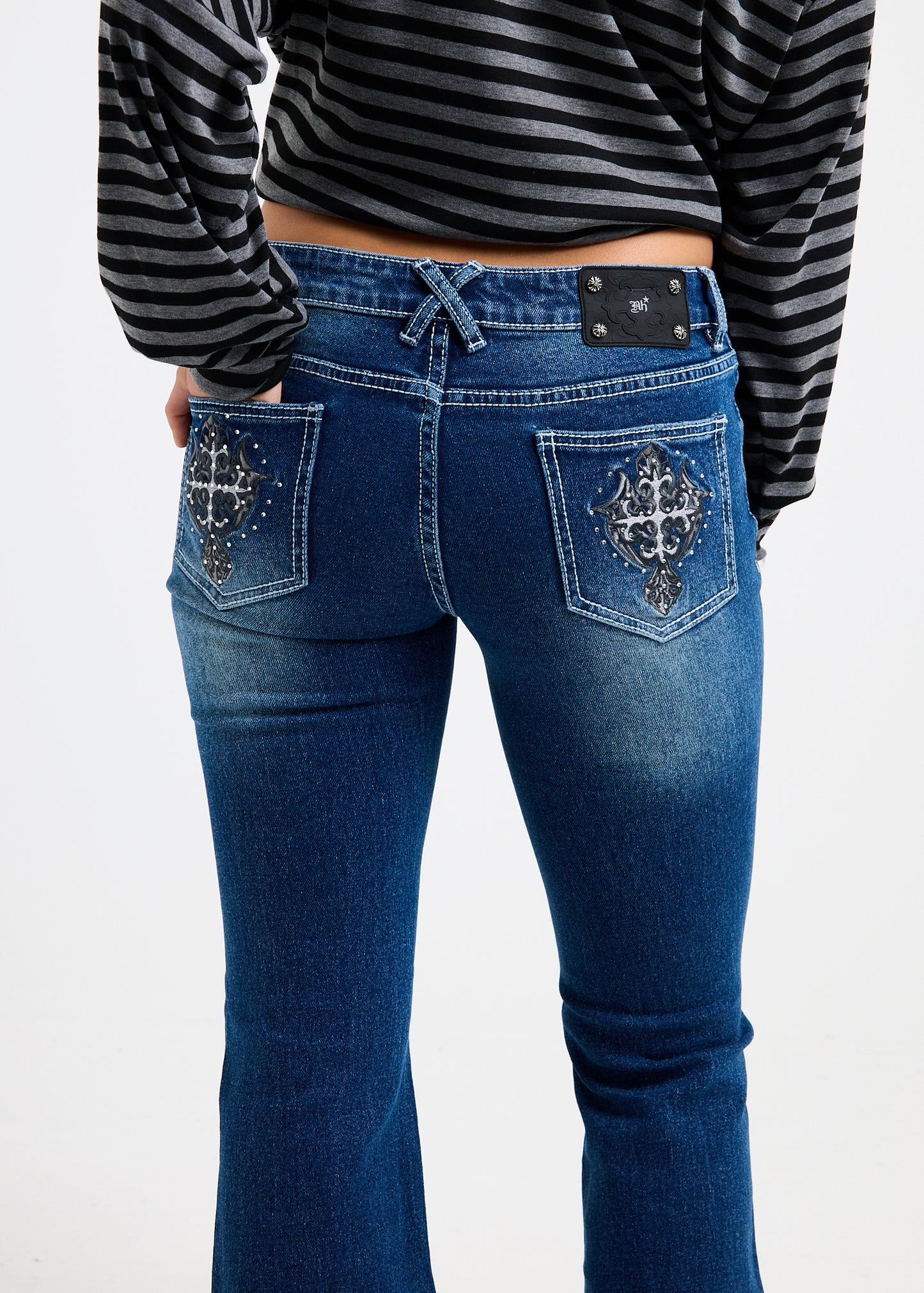 Melrose Y2K Low Flare Denim Jeans