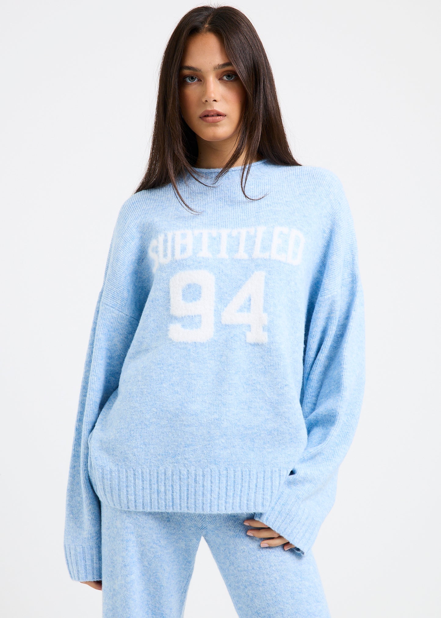 Kim Knit Oversized Crew Neck Jumper