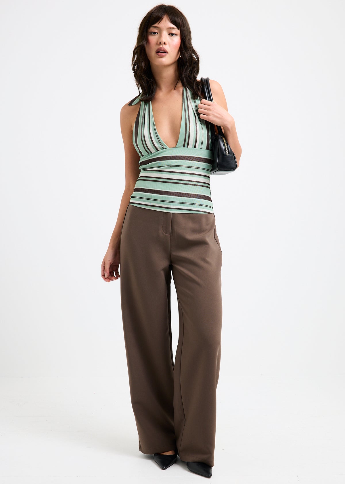 Aubrey Mid Straight Pants PEAT
