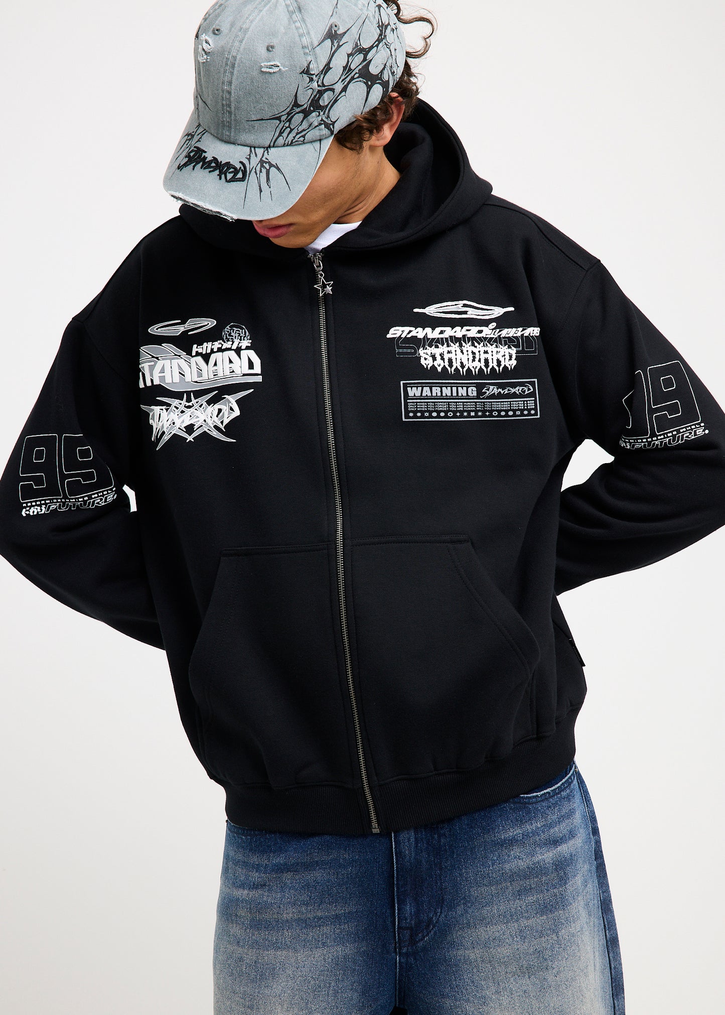 Stacked Zip Hoodie