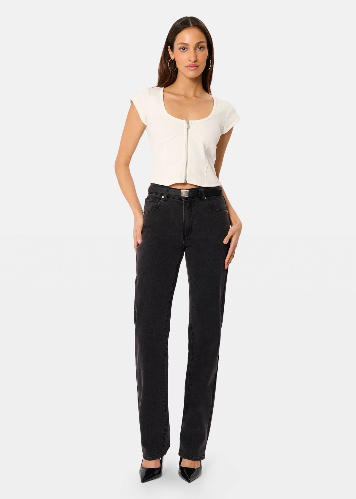 95 Mid Straight Denim Jeans SOPHIE