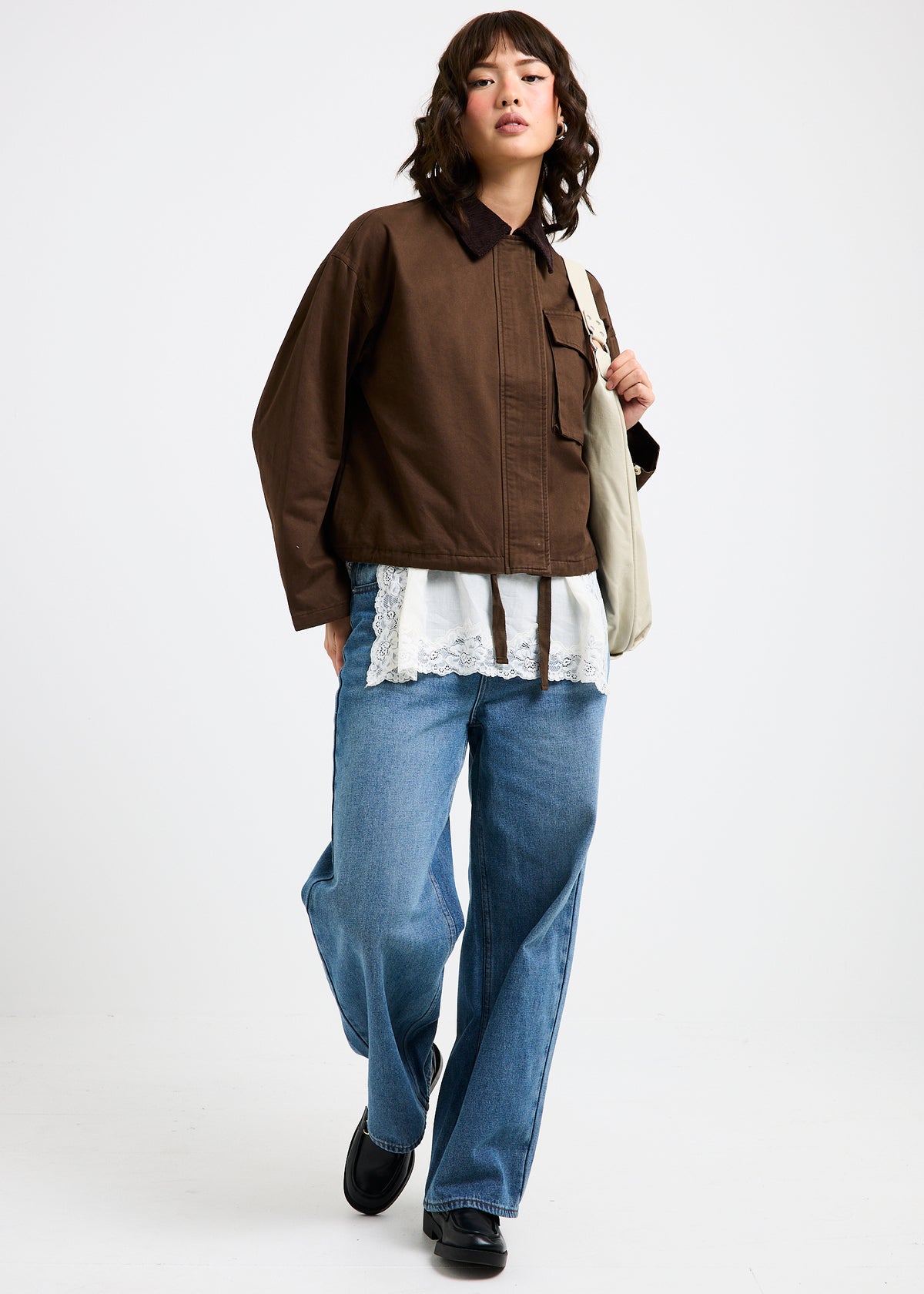 Tulum Boxy Jacket BROWN