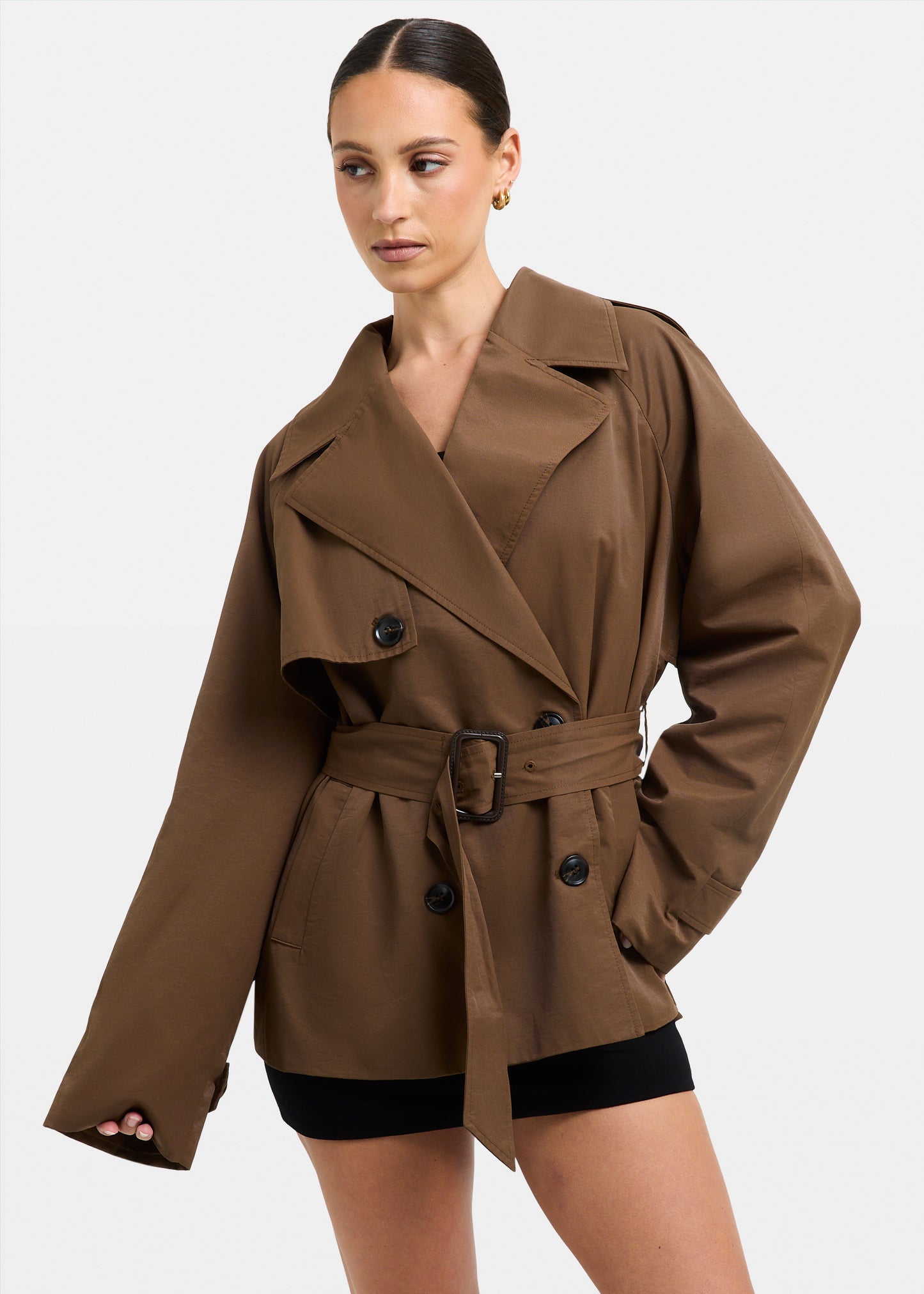 Tessa Cinched Trench Coat