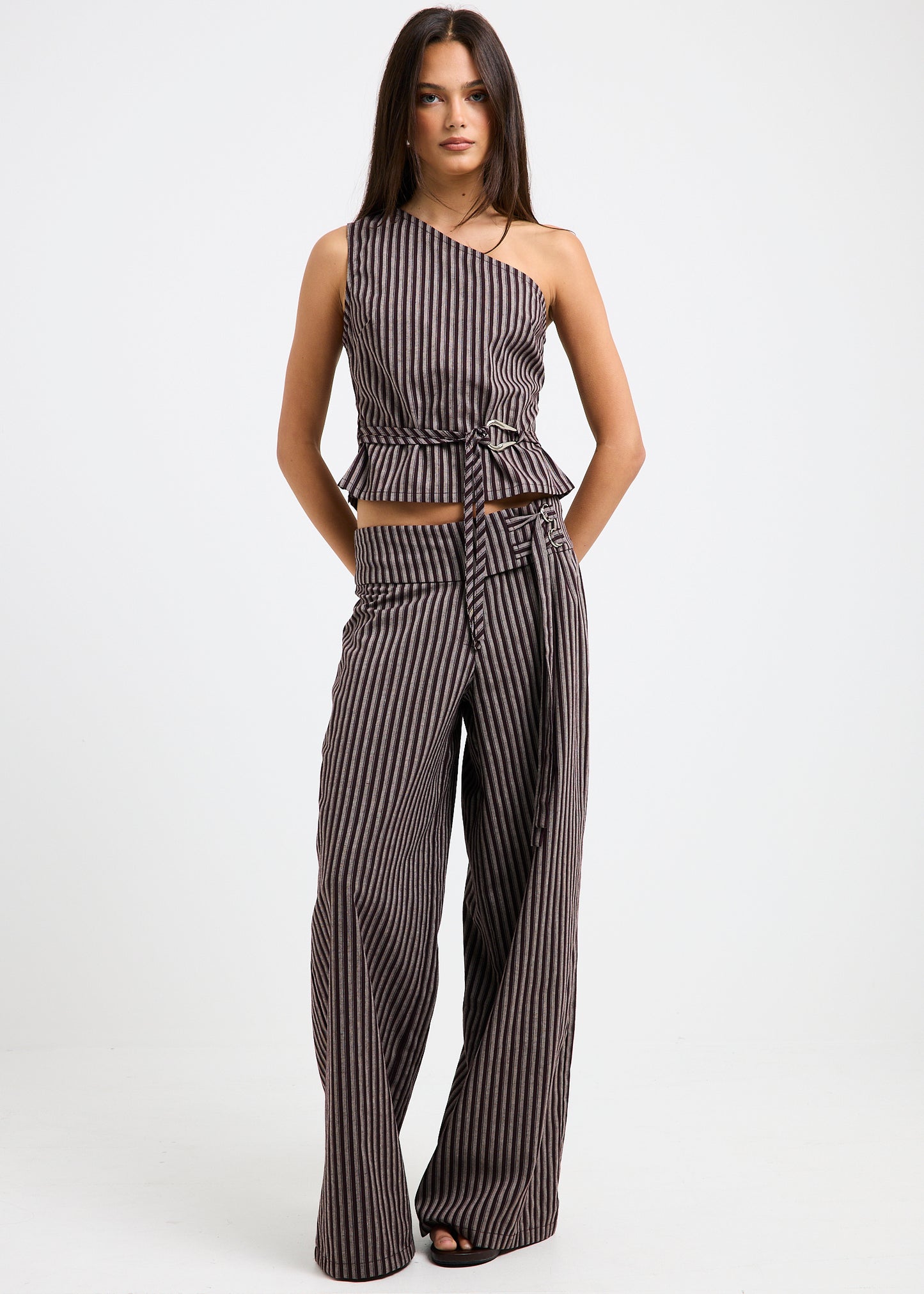 Naia Stripe Tie Pants