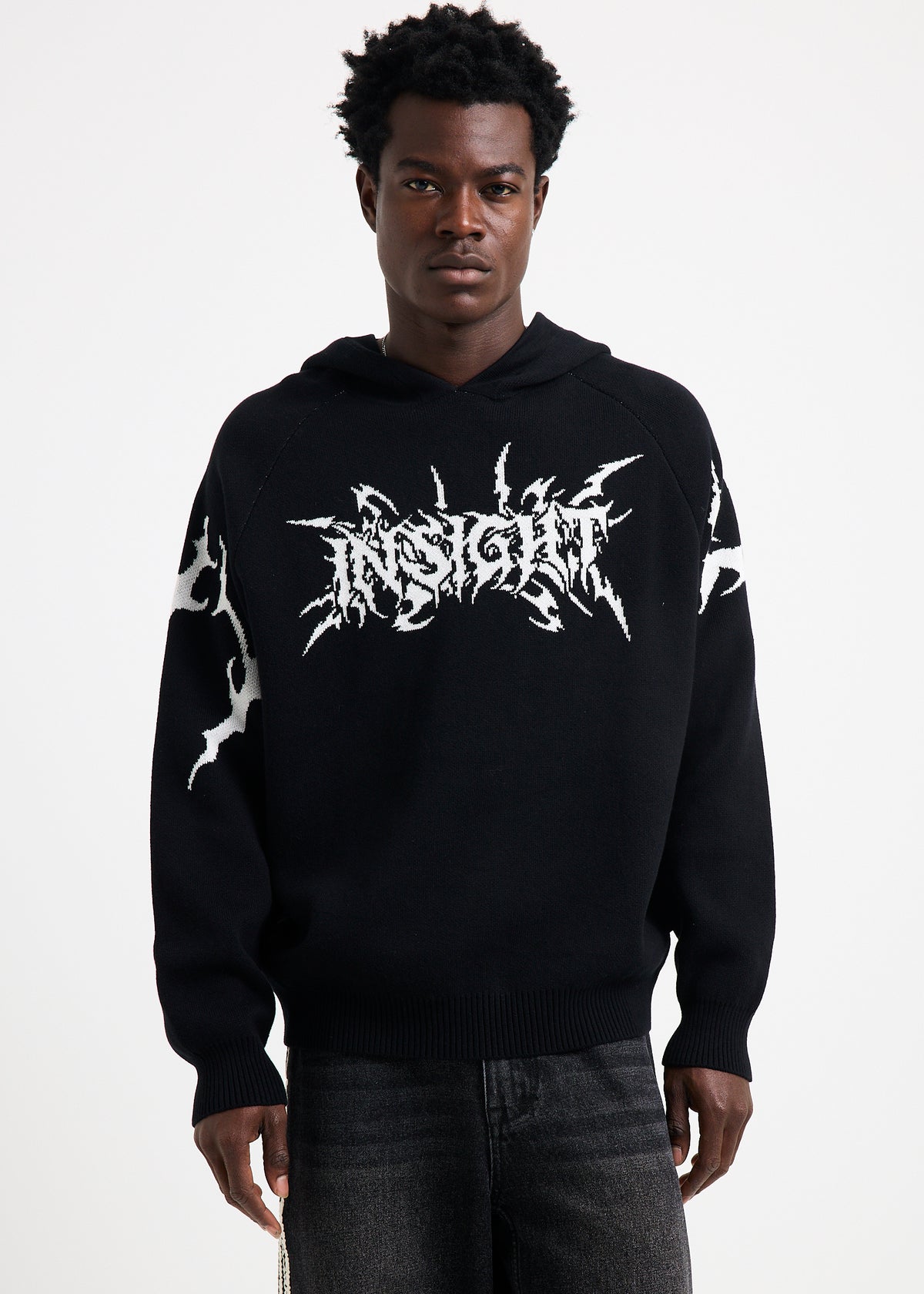 Neural Knitted Hoodie BLACK